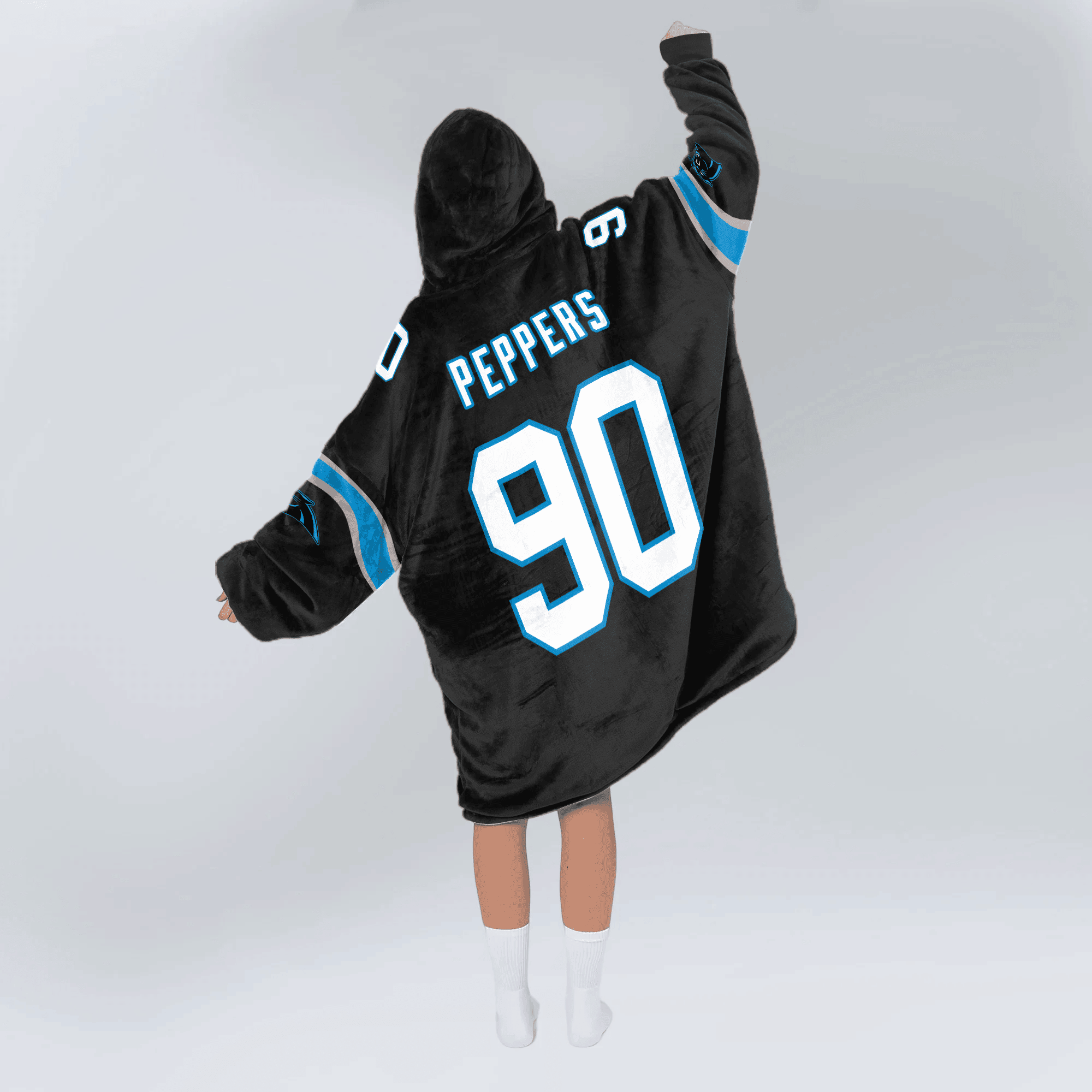 Adult 90 Carolina Football Unisex Blanket Hoodie