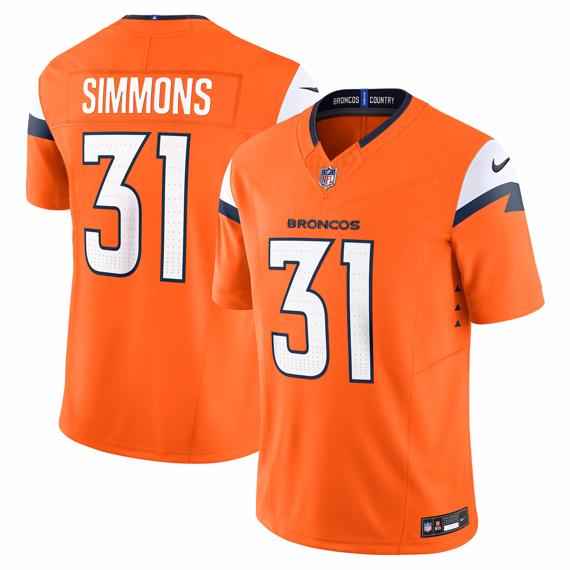 Justin Simmons Denver Broncos Vapor F.U.S.E. Limited Jersey - Navy