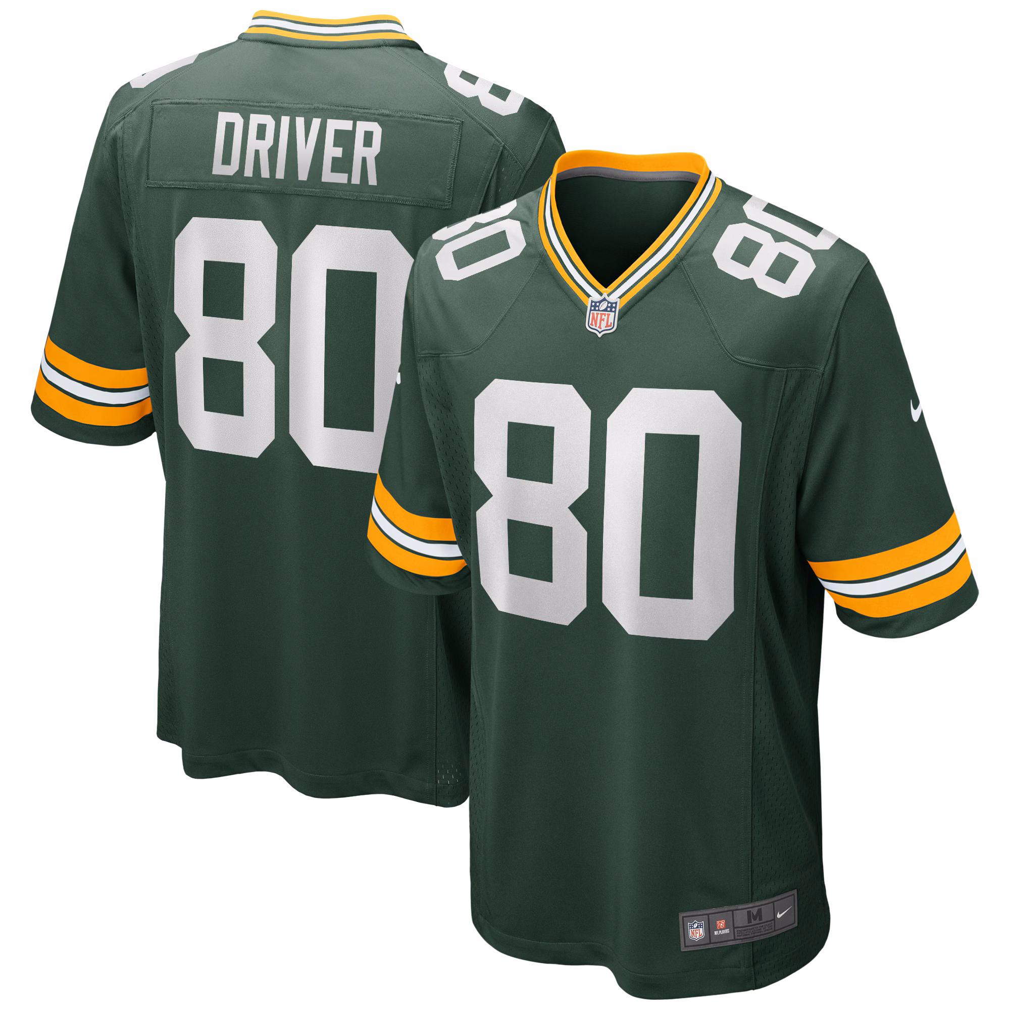 Donald Driver Green Bay Packers Game Retired Player Jersey - Green