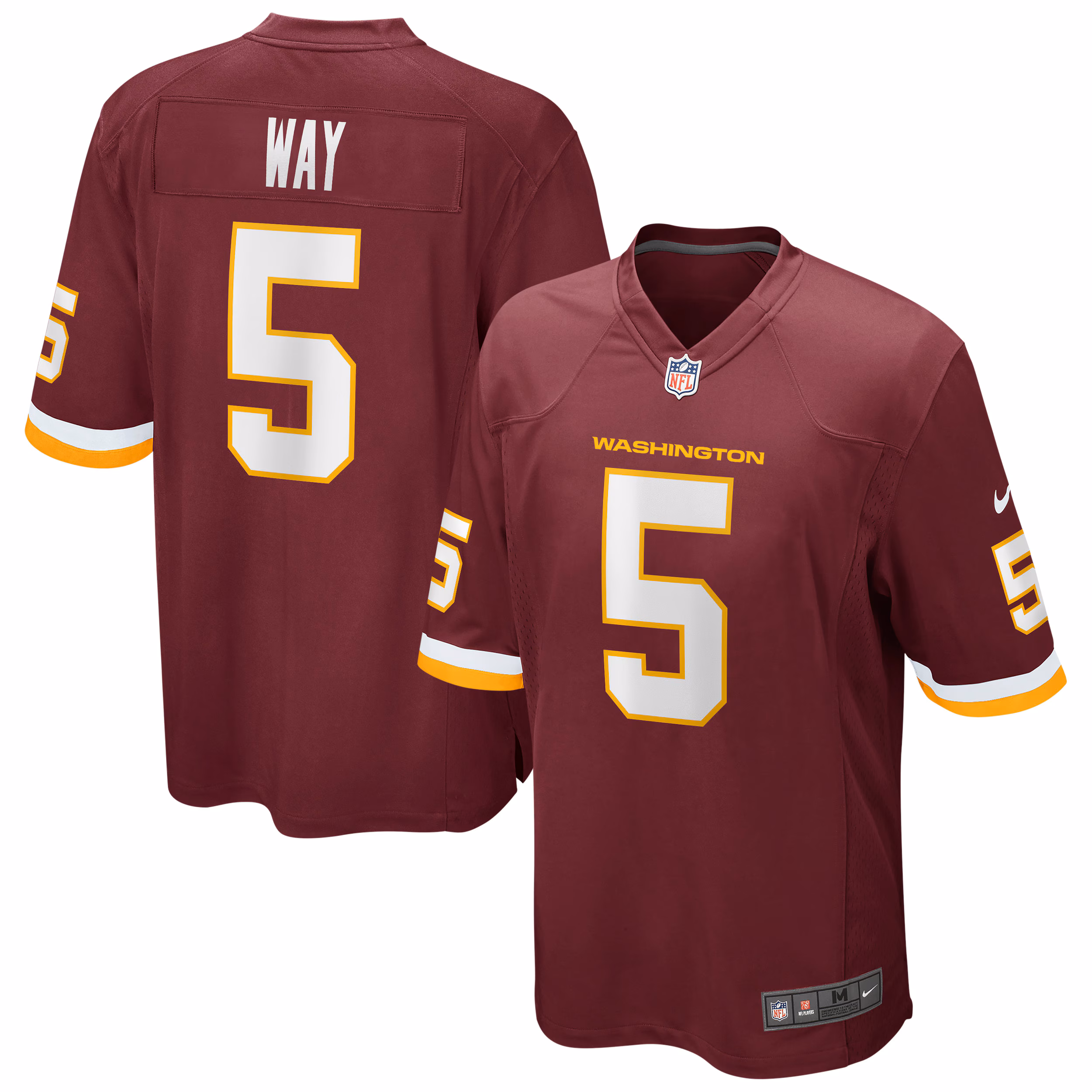Tress Way Washington Football Team Game Player Jersey - Burgundy