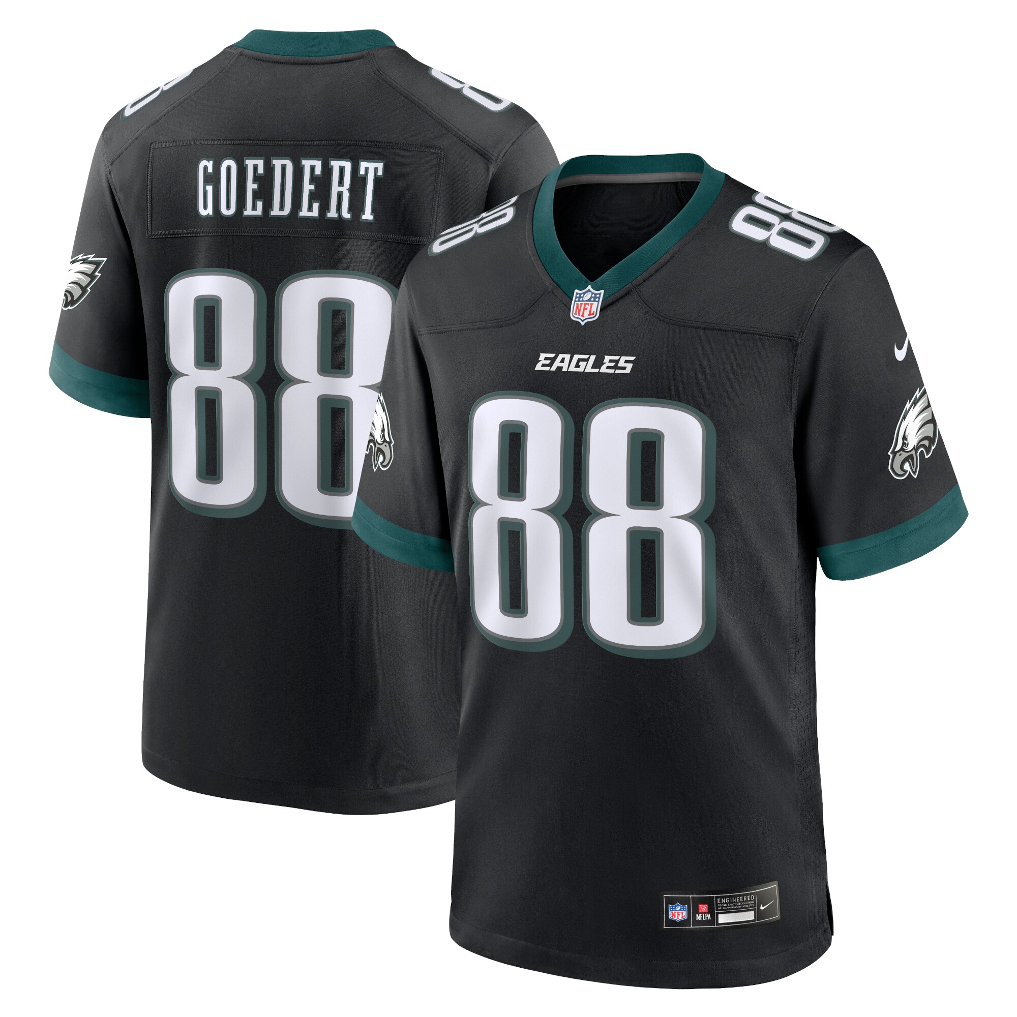 Dallas Goedert Philadelphia Eagles #88 Alternate Game Player Jersey - Kelly Green
