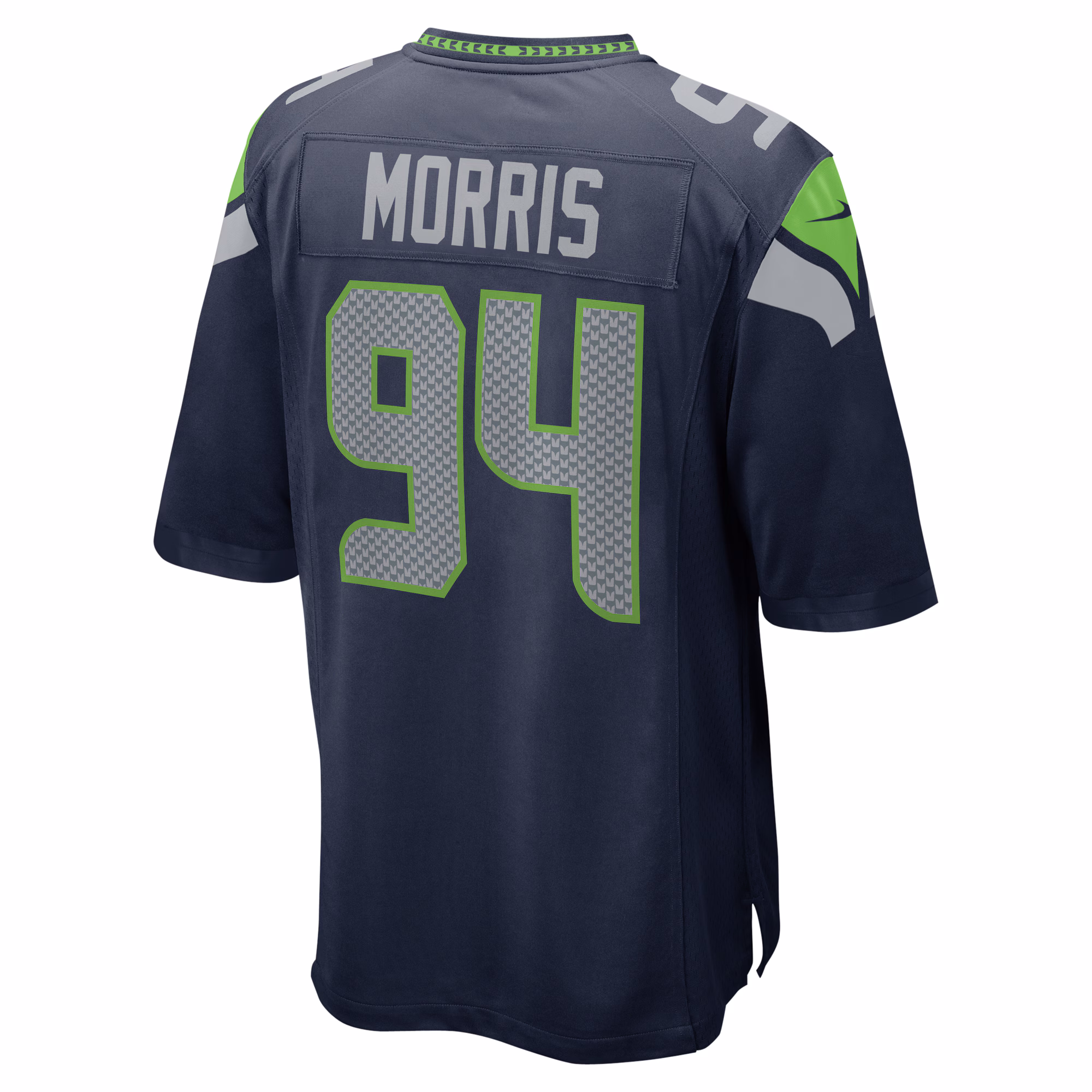 Mike Morris Seattle Seahawks  Game Jersey - College Navy