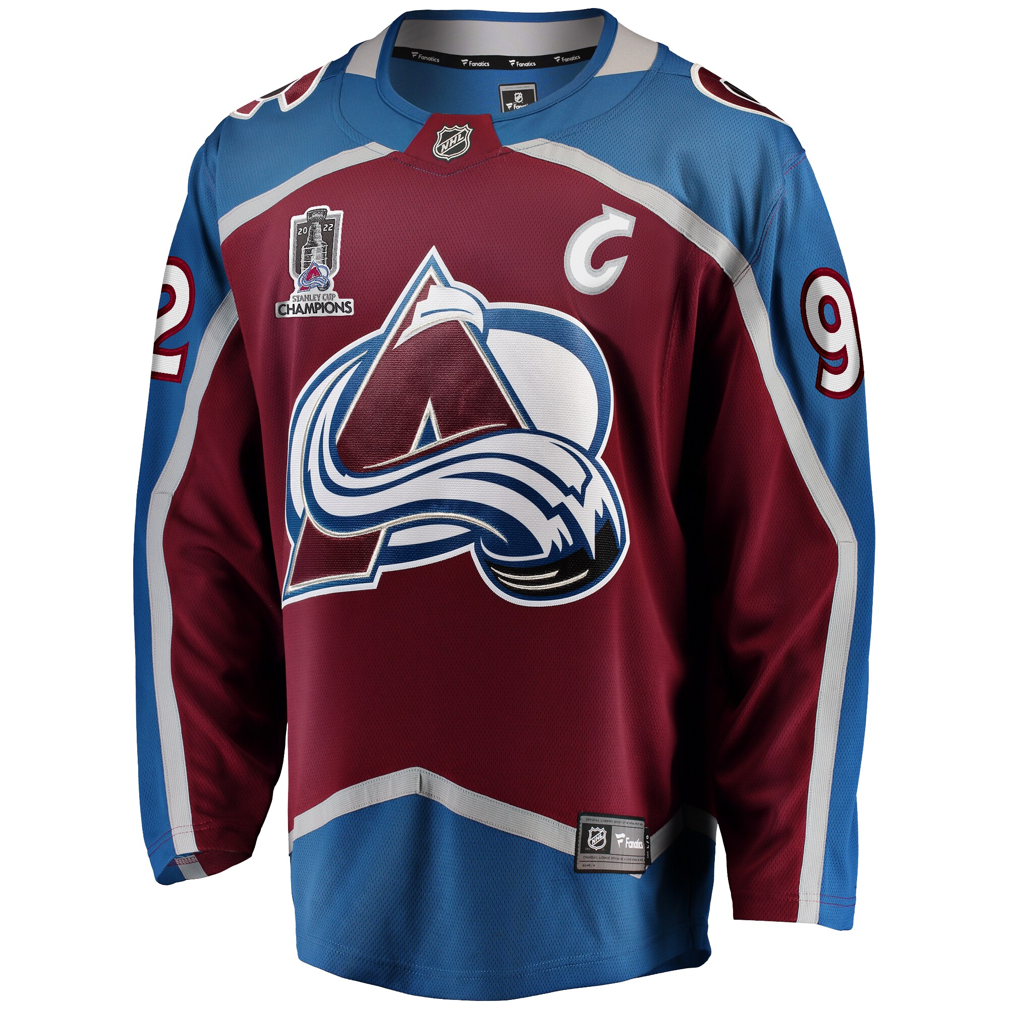 Gabriel Landeskog Colorado Avalanche Home 2022 Stanley Cup Champions Breakaway Player Jersey - Burgundy