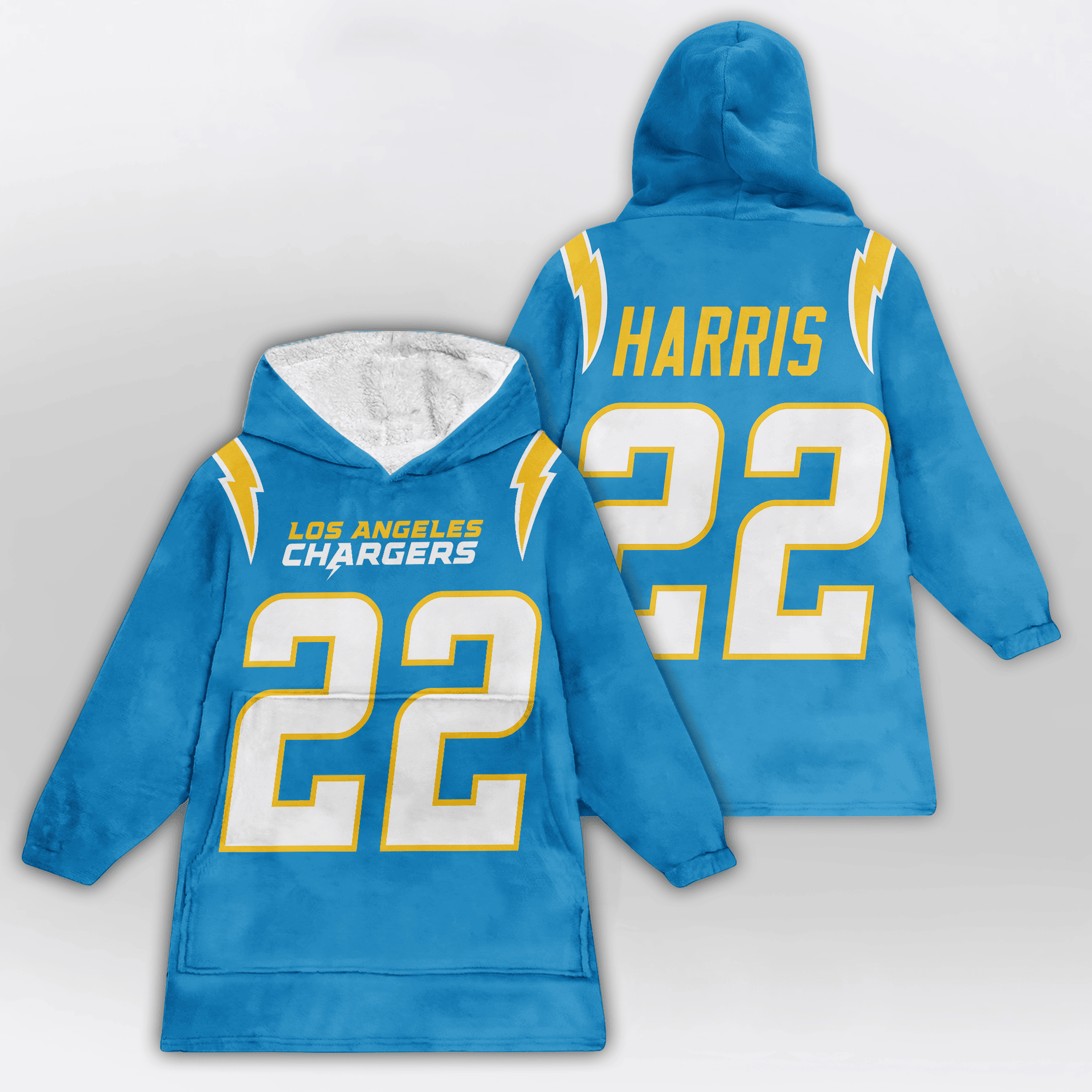 Kid 22 Los Angeles Football Unisex Blanket Hoodie