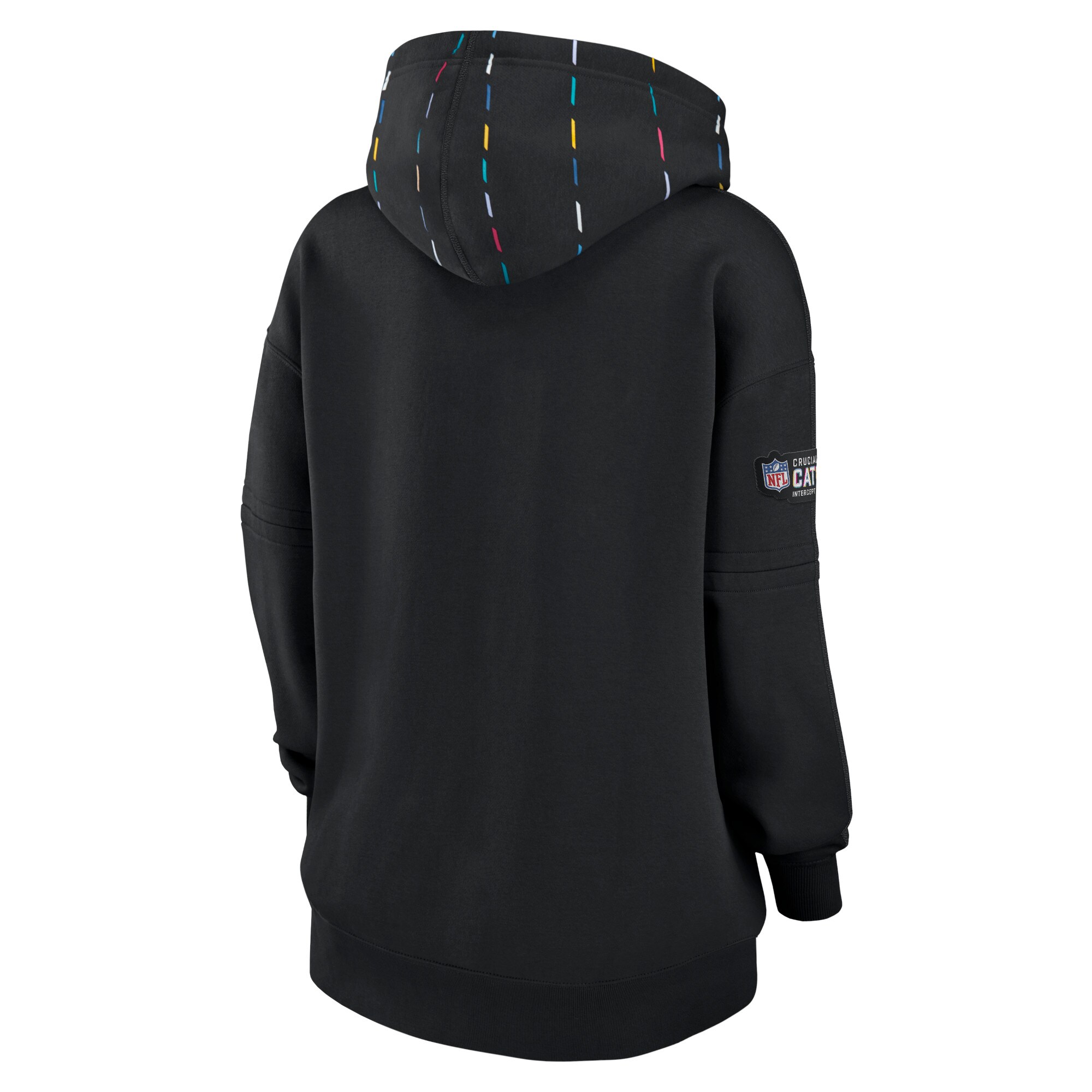 Los Angeles Rams  Women's 2023  Crucial Catch Club Pullover Hoodie - Black
