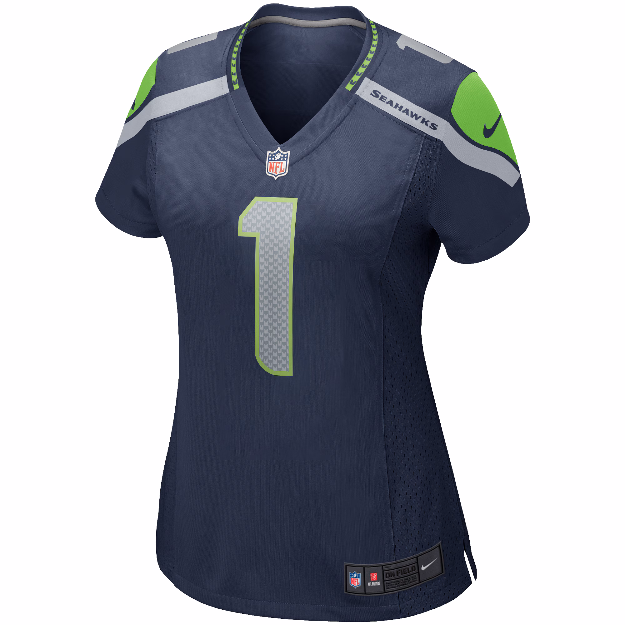 Warren Moon Seattle Seahawks Women's Throwback Retired Player Game Jersey - Royal