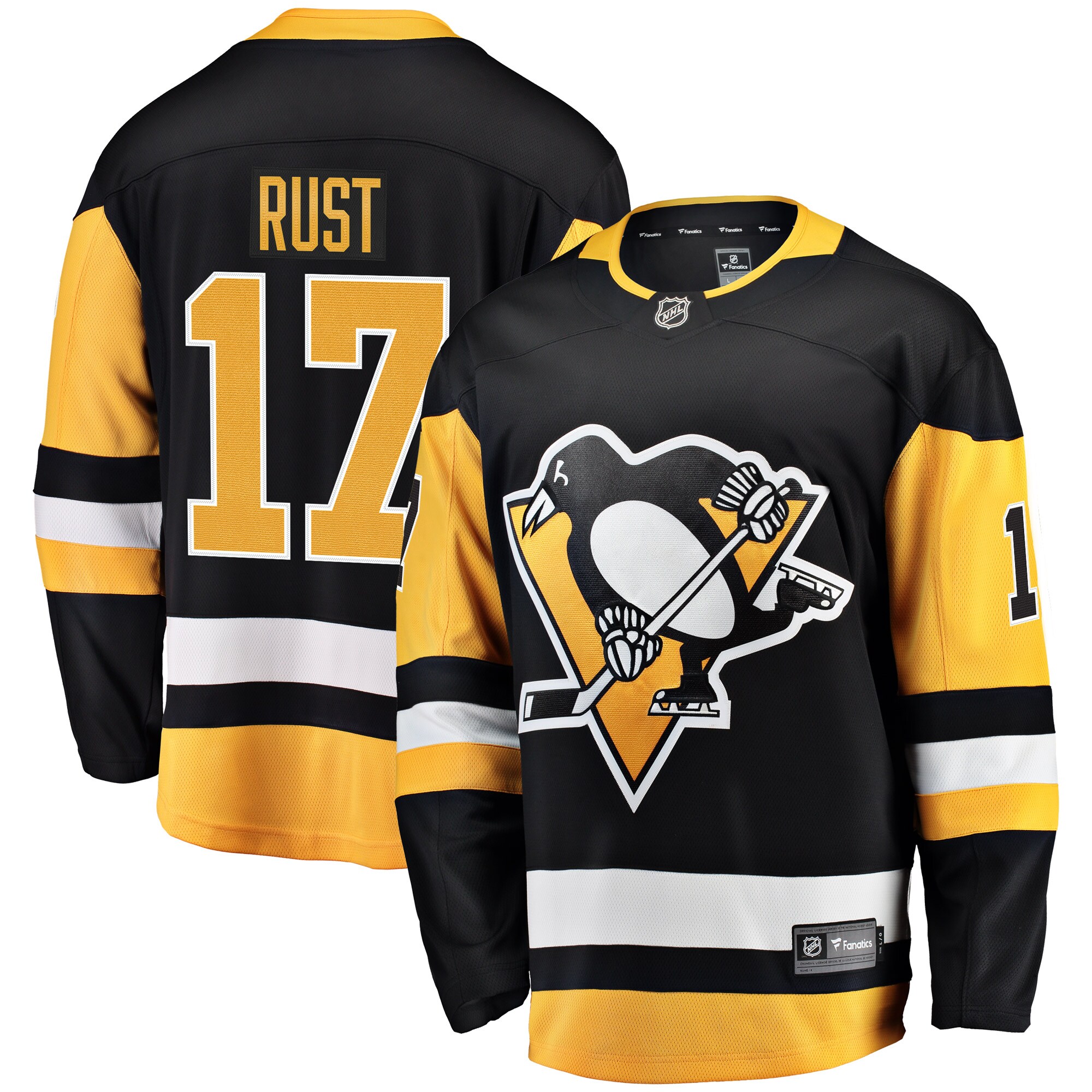 Bryan Rust Pittsburgh Penguins Home Breakaway Player Jersey - Black