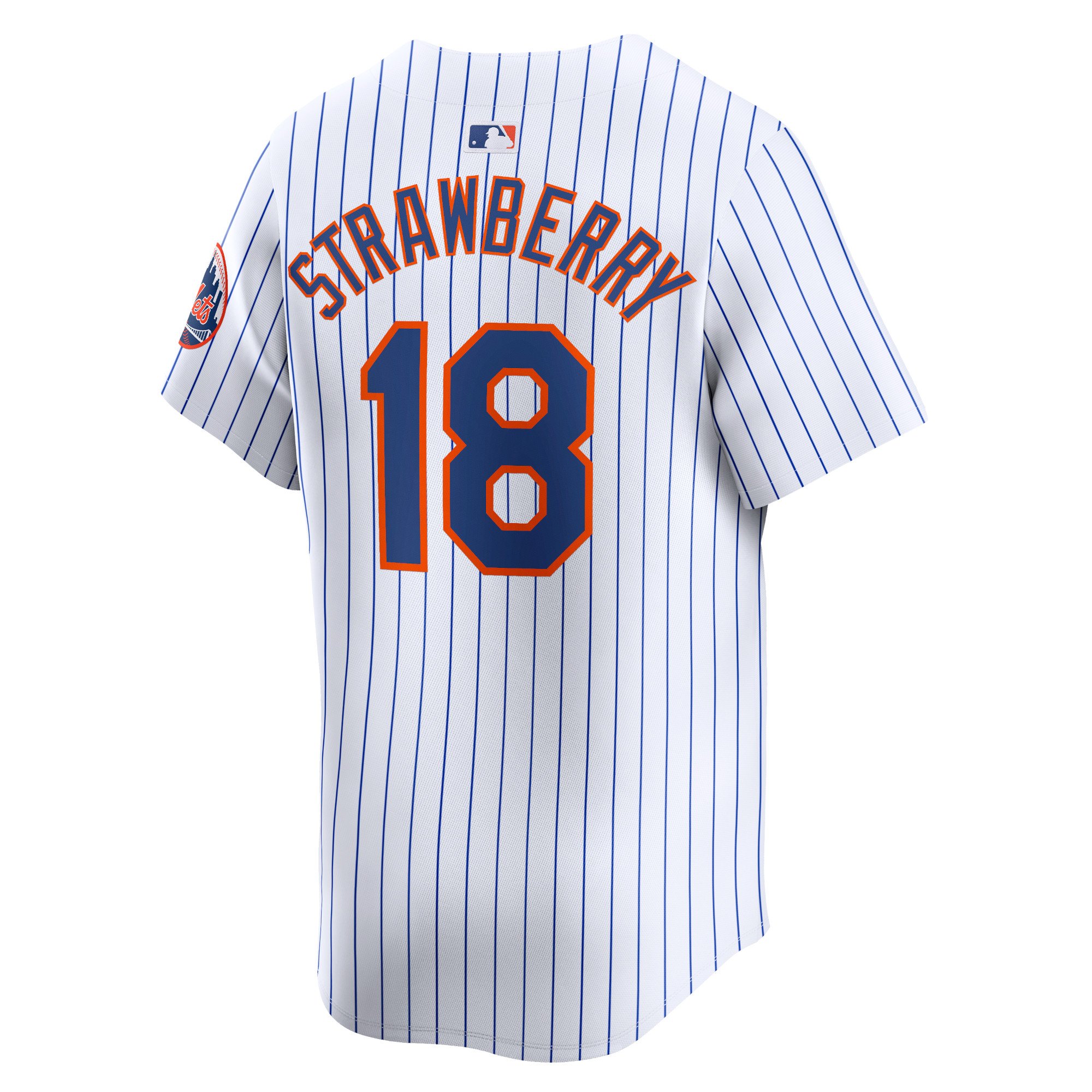 Men's New York Mets Darryl Strawberry  White Home Limited Player Jersey