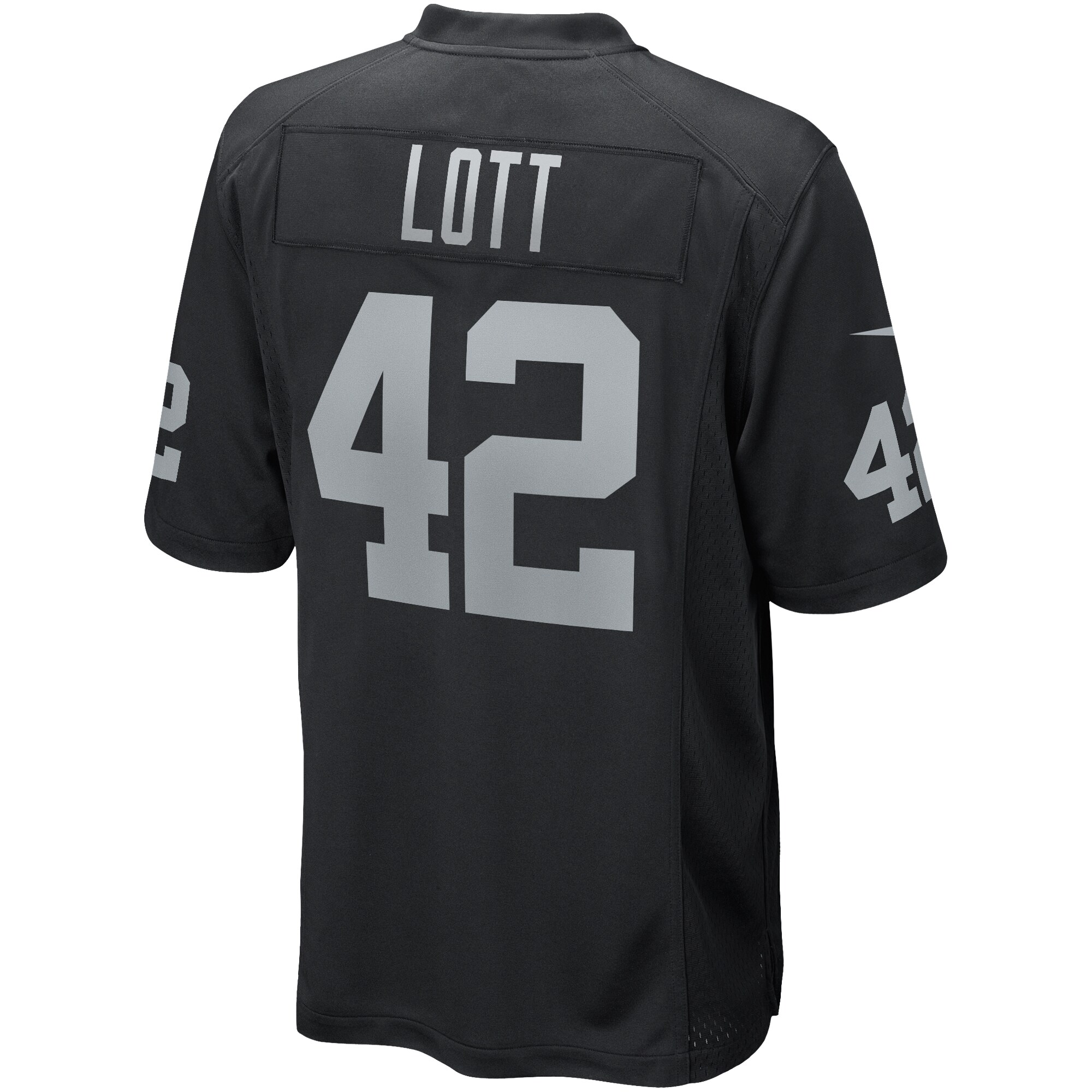 Ronnie Lott Las Vegas Raiders Game Retired Player Jersey - Black