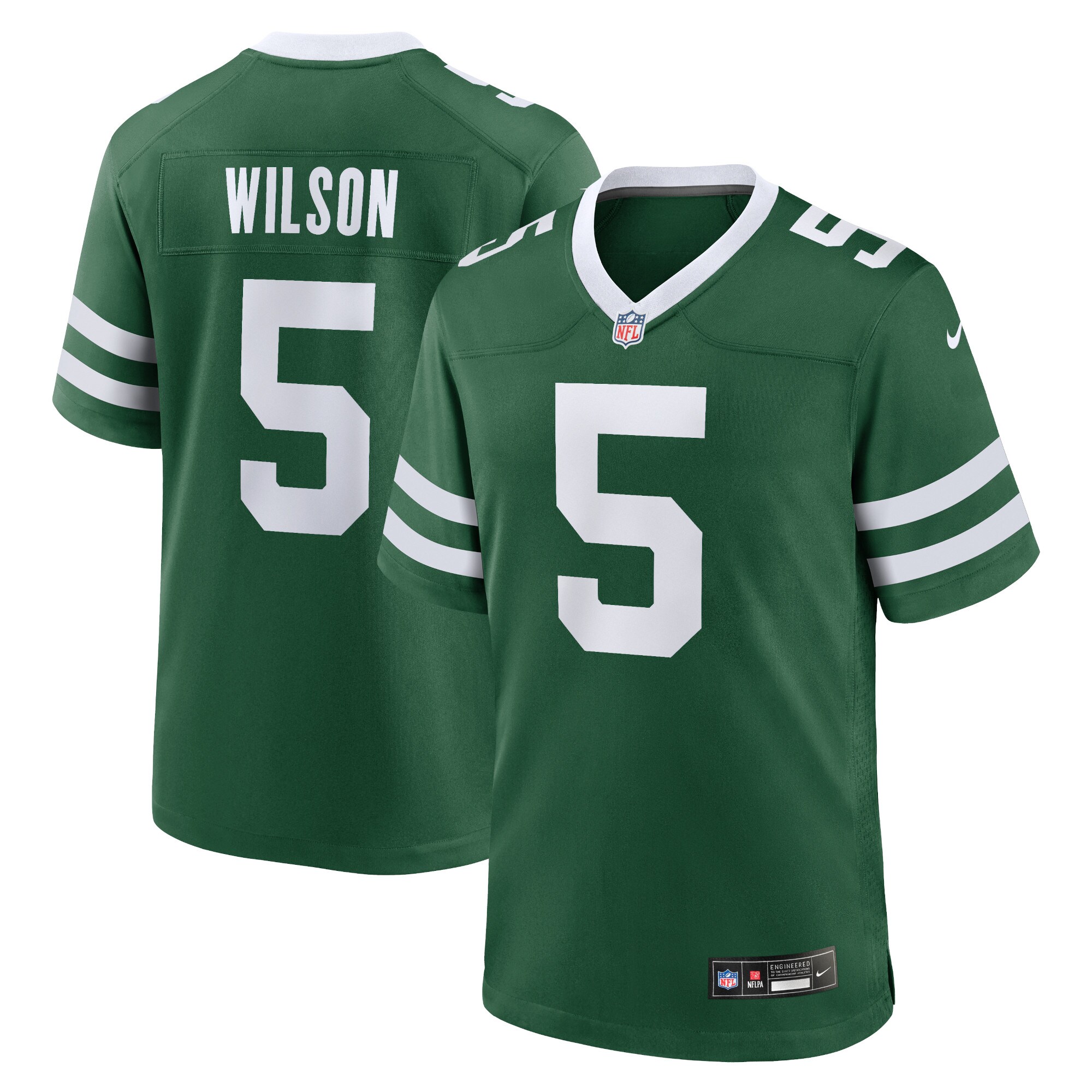 Garrett Wilson #5 New York Jets Game Jersey - Legacy Green