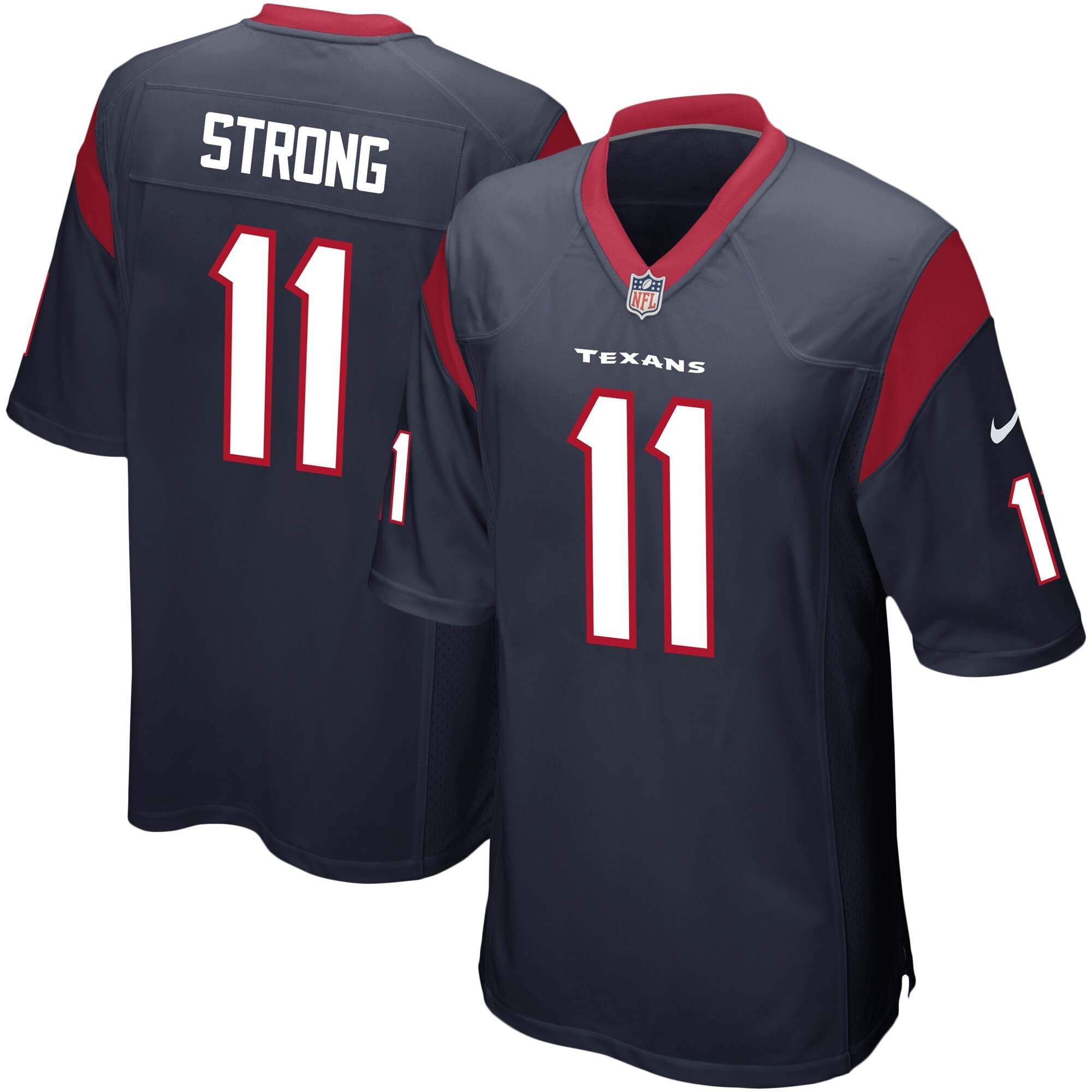 Jaelen Strong Houston Texans  Game Jersey - Navy