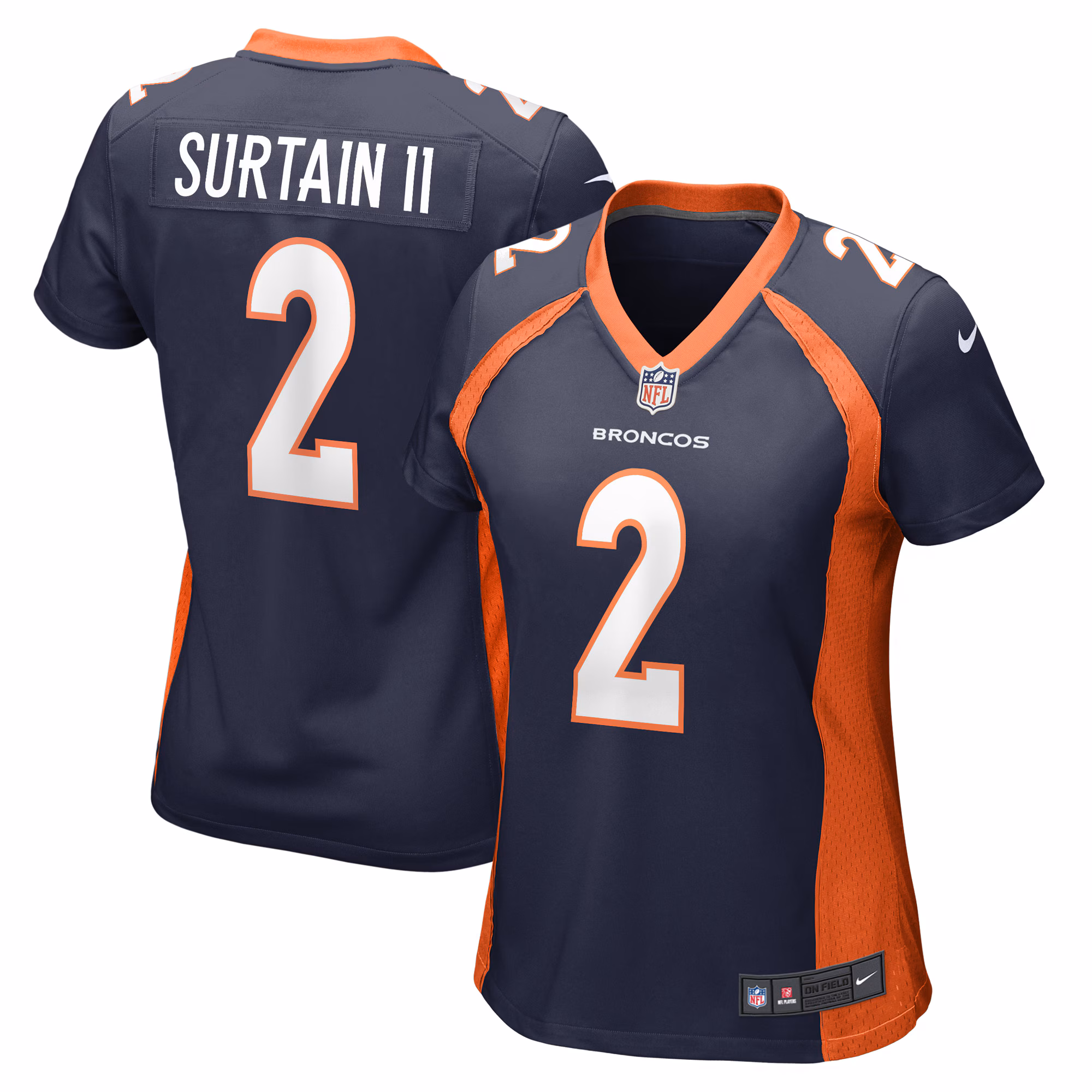 Patrick Surtain II Denver Broncos Women's Home Game Player Jersey - Navy