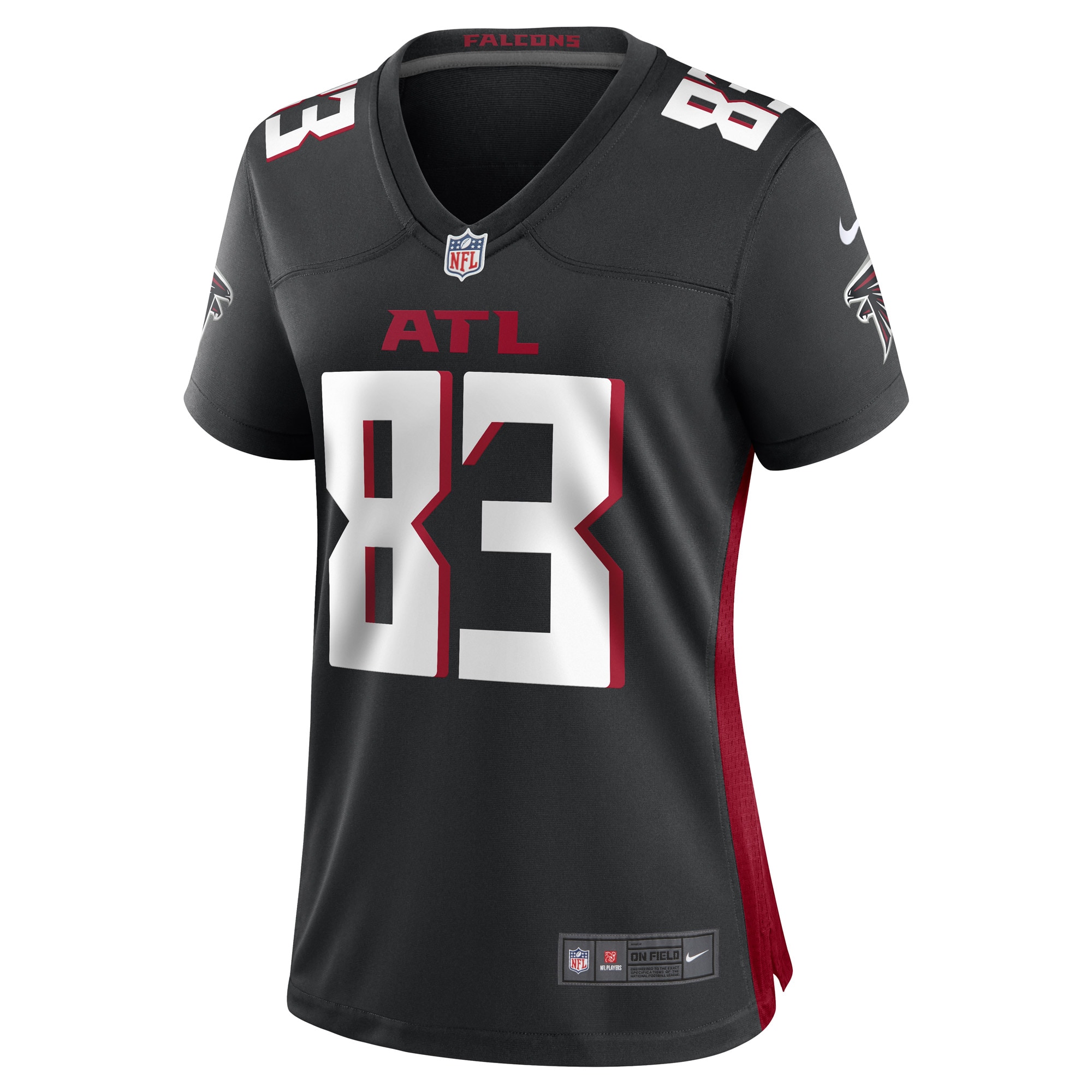 Jared Bernhardt Atlanta Falcons  Women's Game Player Jersey - Black