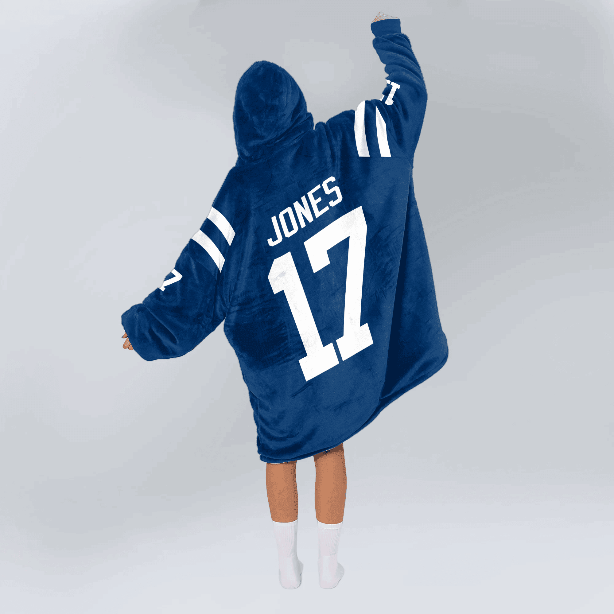 Adult 17 Indianapolis Football Unisex Blanket Hoodie