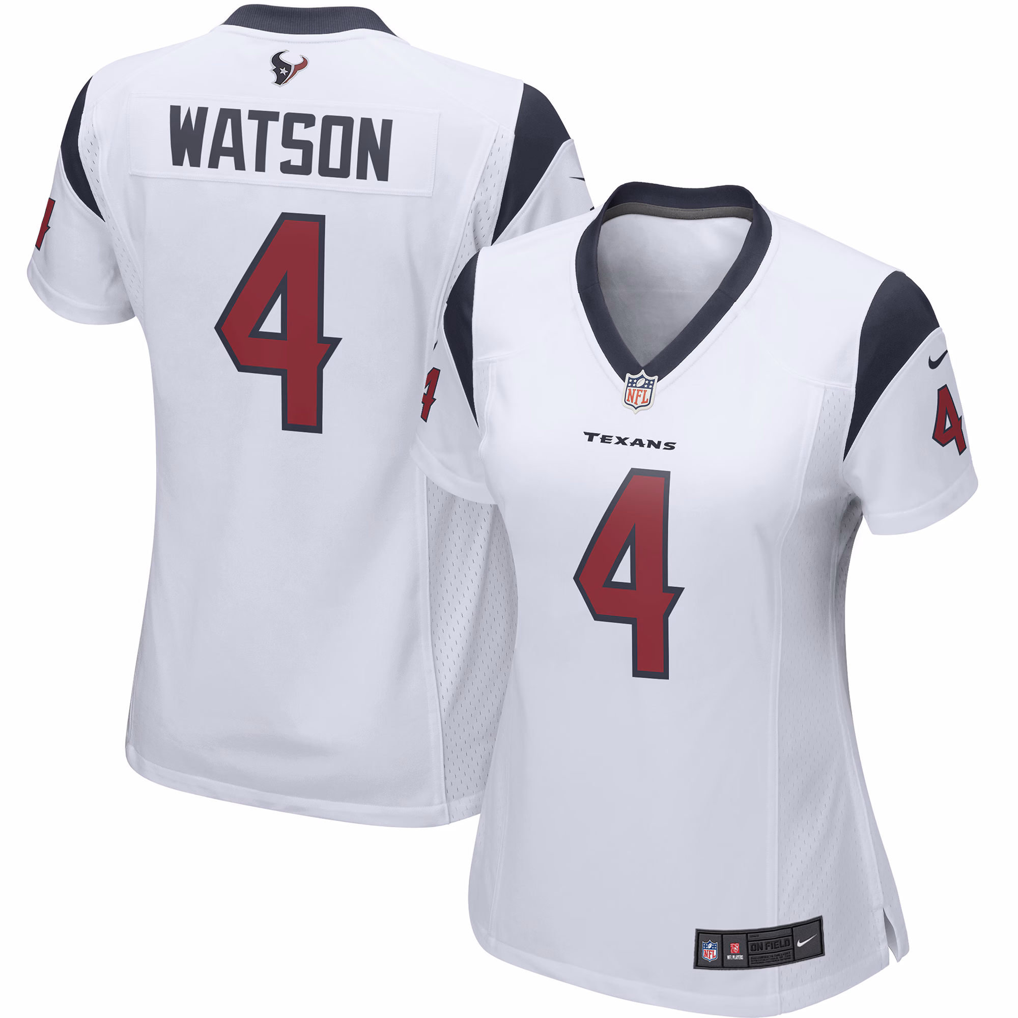 Deshaun Watson Houston Texans Women's Player Game Jersey - White