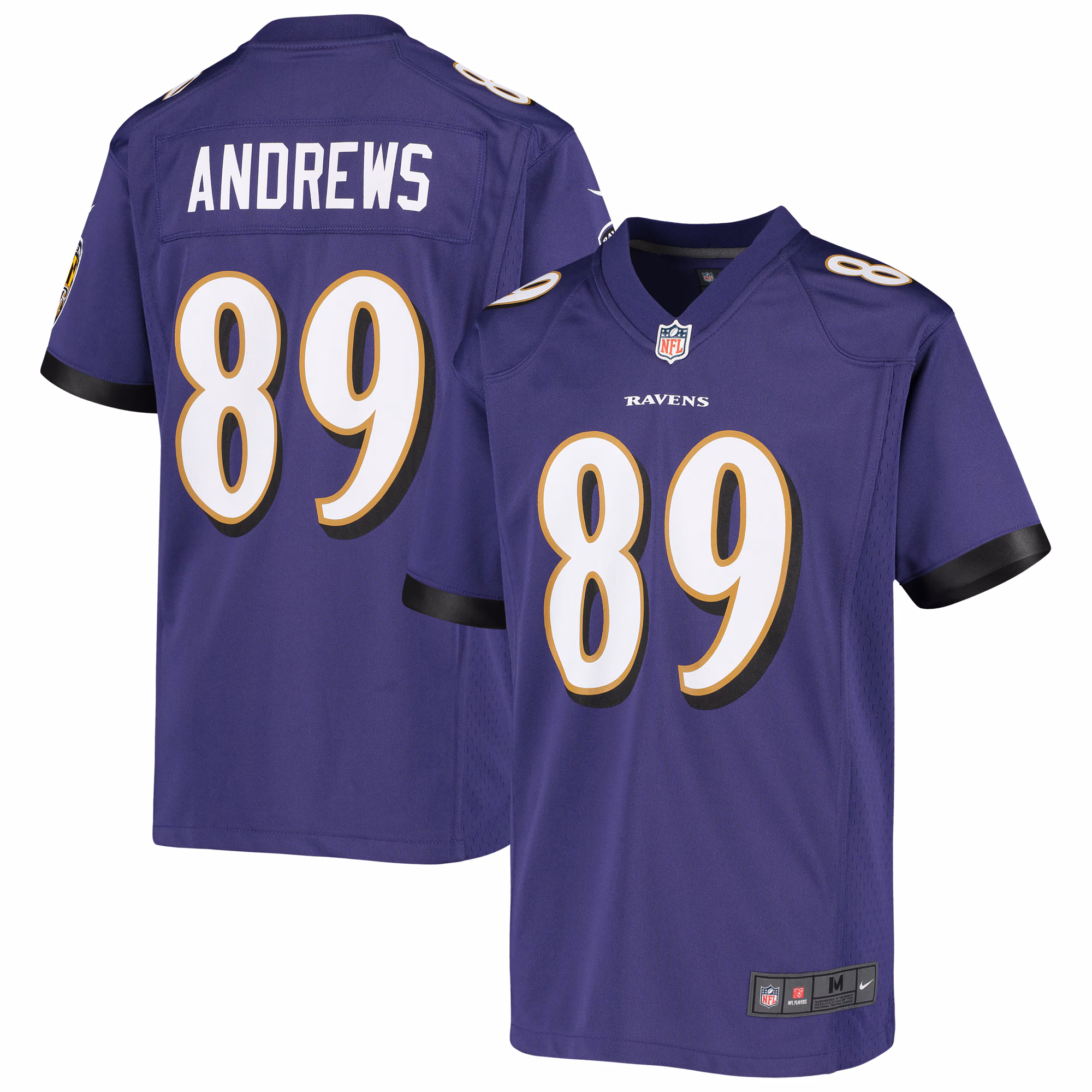 Mark Andrews Baltimore Ravens Youth Game Jersey - Purple