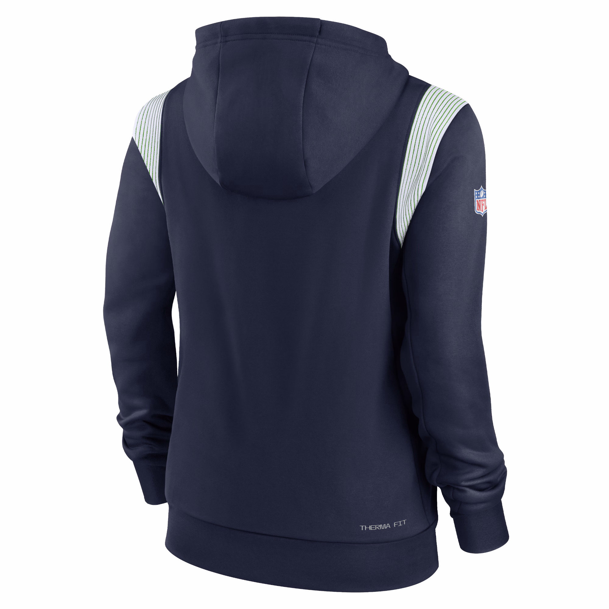 Seattle Seahawks Women's Sideline Stack Performance Pullover Hoodie - Navy