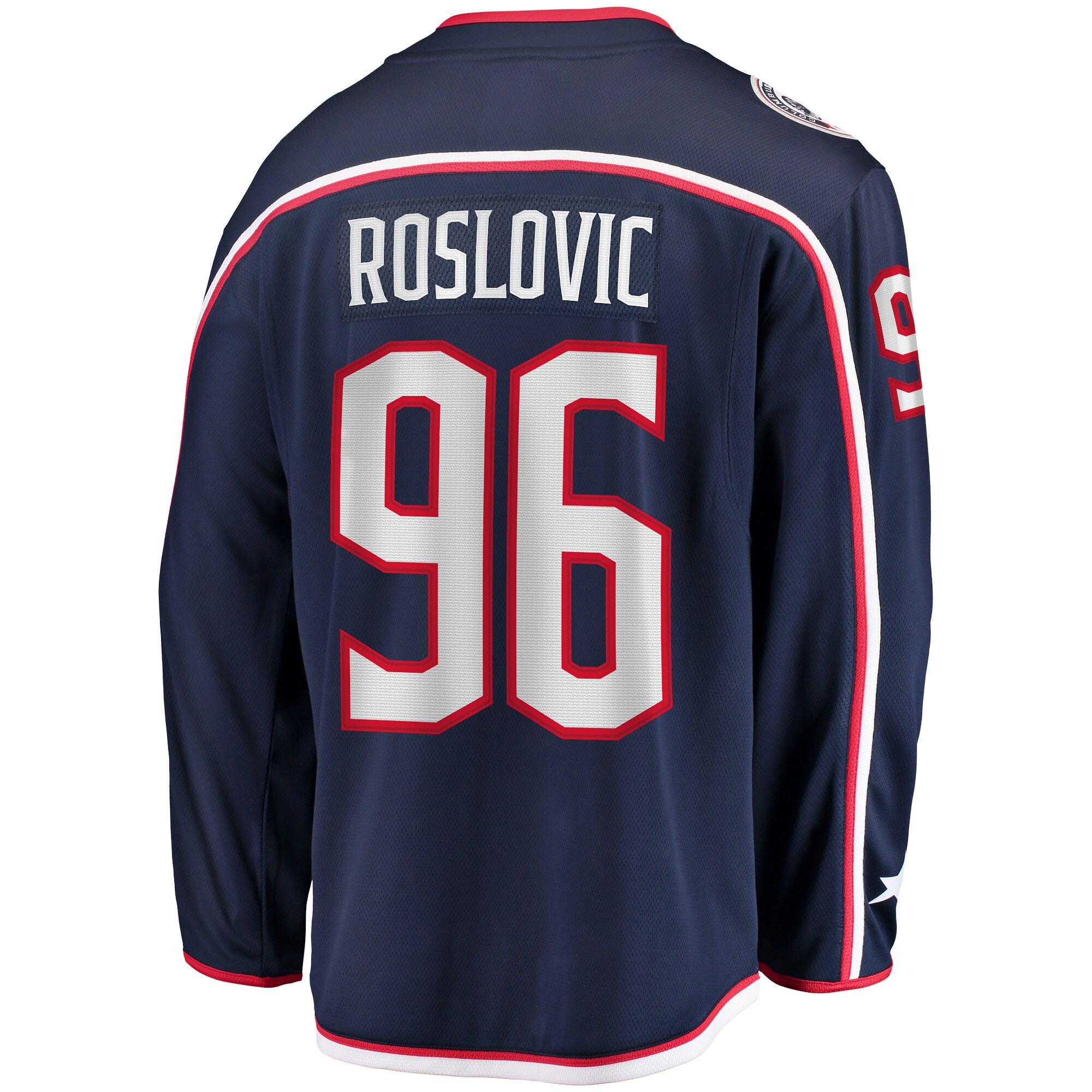 Jack Roslovic Columbus Blue Jackets Home Breakaway Jersey - Navy