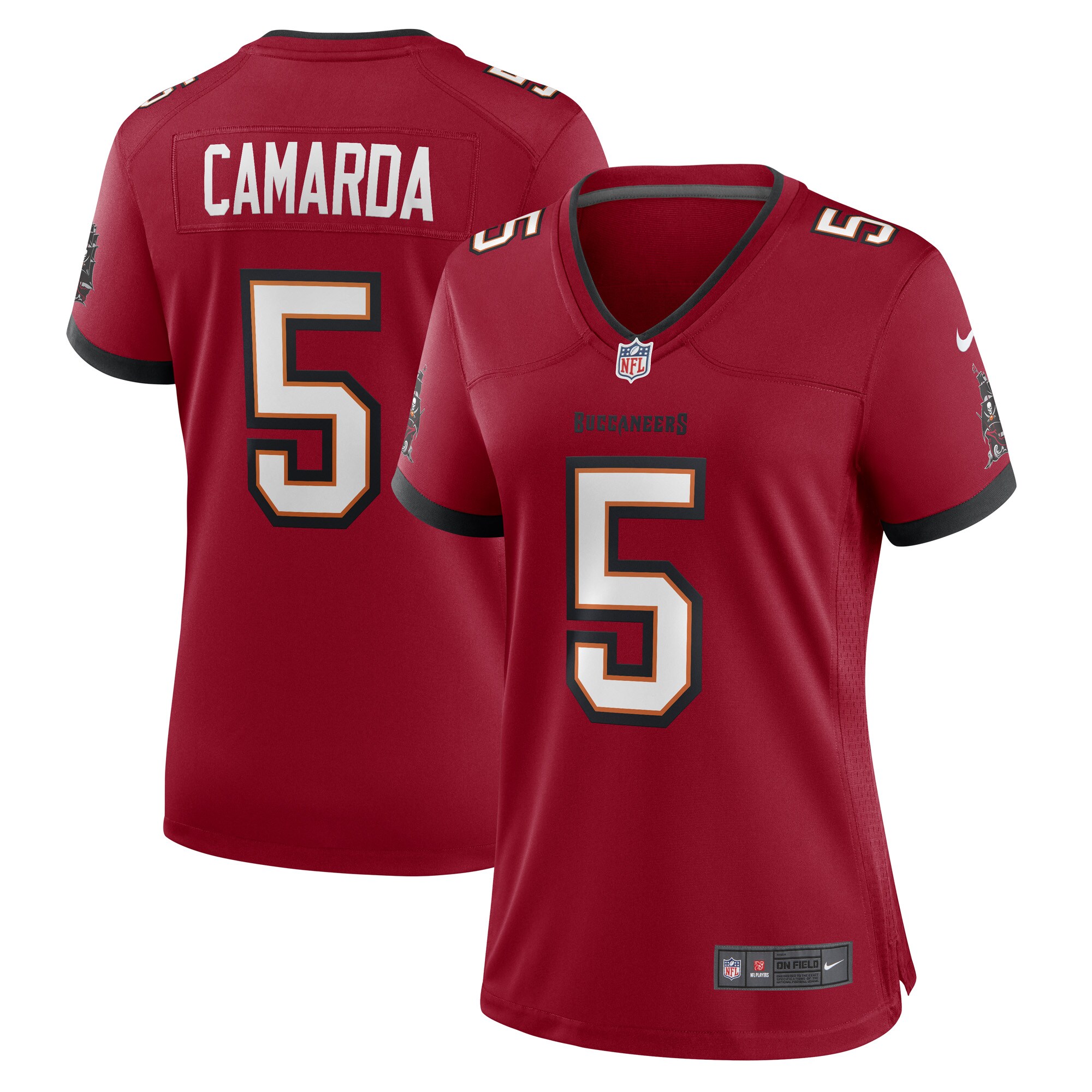 Jake Camarda Tampa Bay Buccaneers  Women's Game Player Jersey - Red