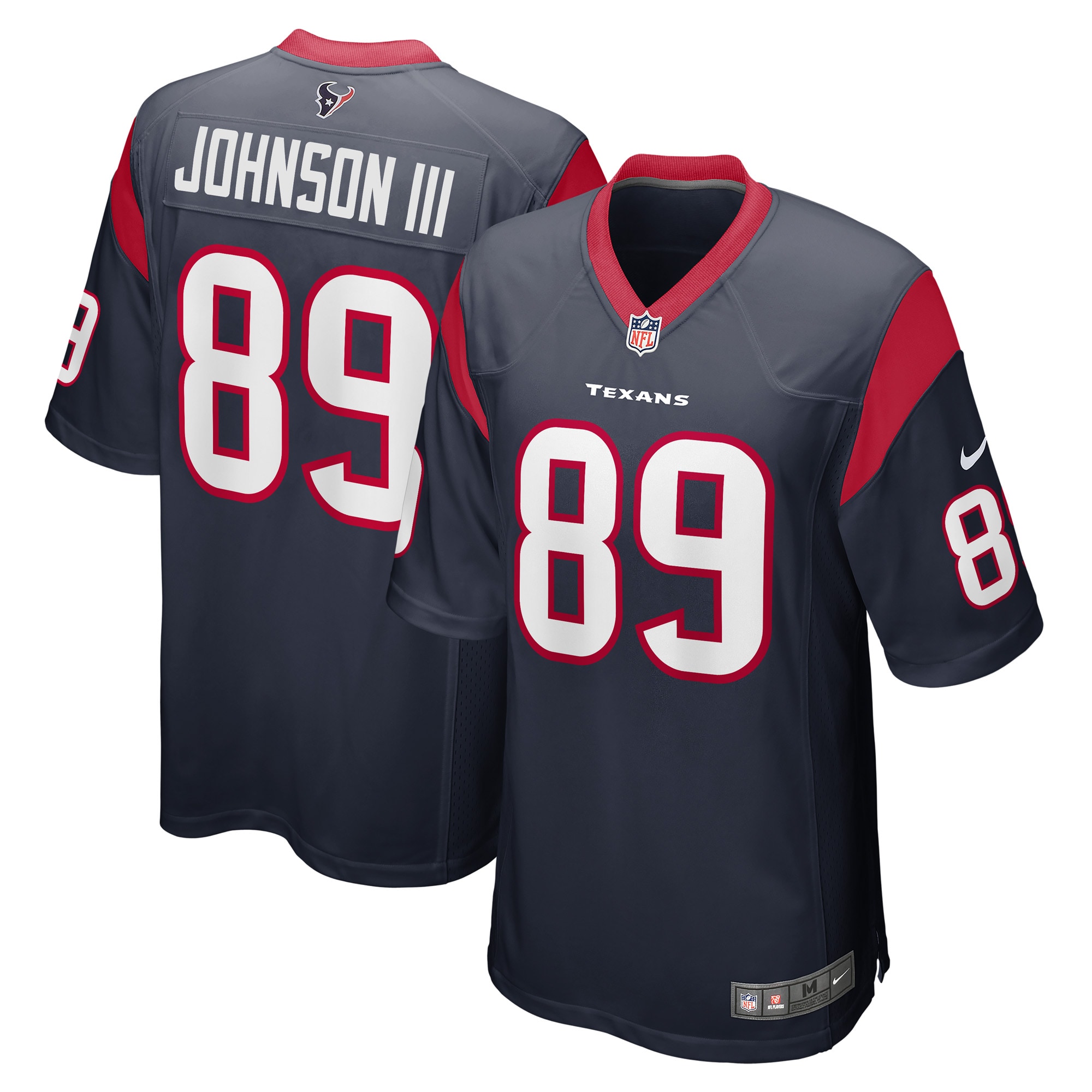 Johnny Johnson III Houston Texans  Game Player Jersey - Navy