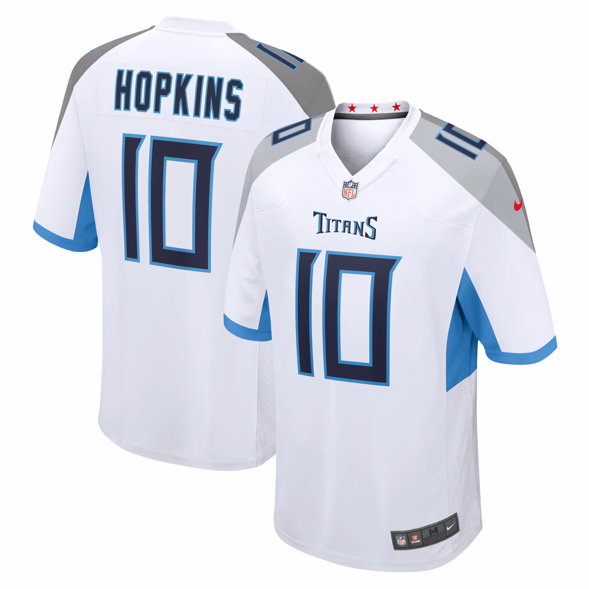DeAndre Hopkins Tennessee Titans Oilers Throwback Player Game Jersey - Light Blue