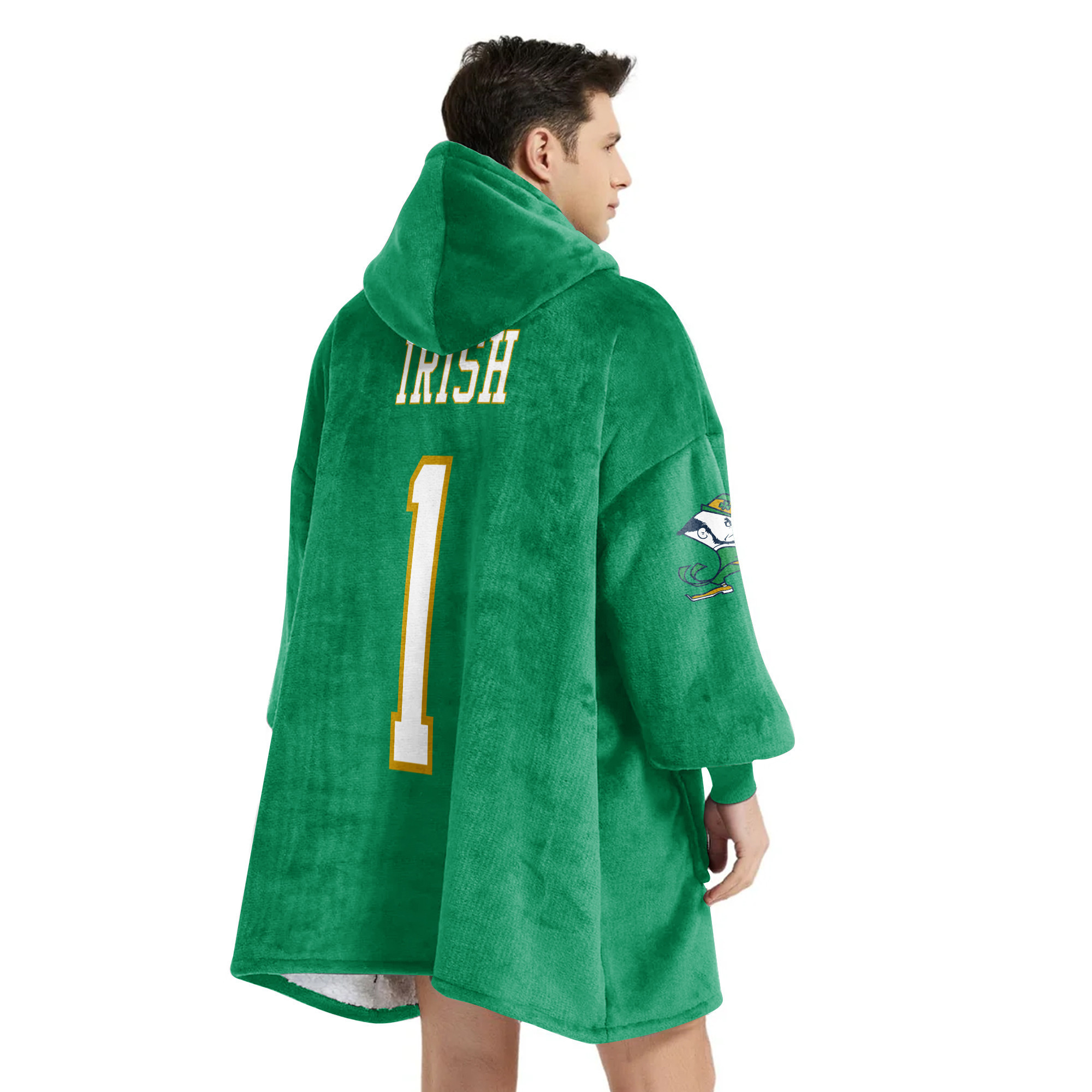 Adult 1 Notre Dame Football Unisex Blanket Hoodie