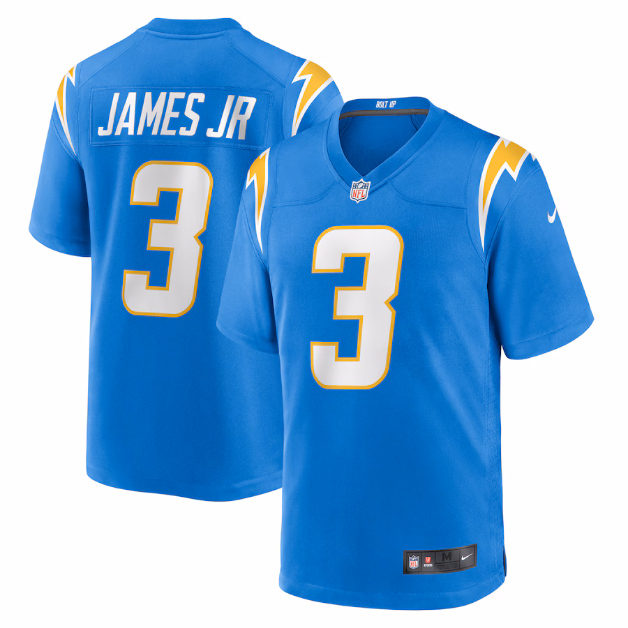 Men's Derwin James Jr. #3 Powder Blue Los Angeles Chargers Game Jersey
