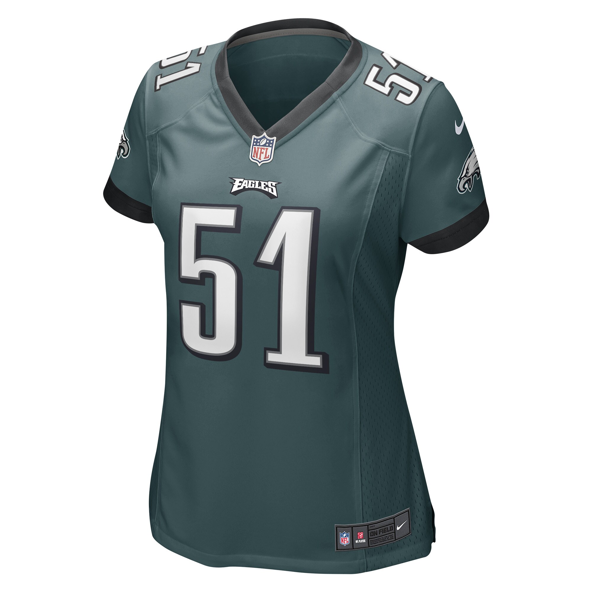 Cam Jurgens Philadelphia Eagles  Women's Game Player Jersey - Midnight Green
