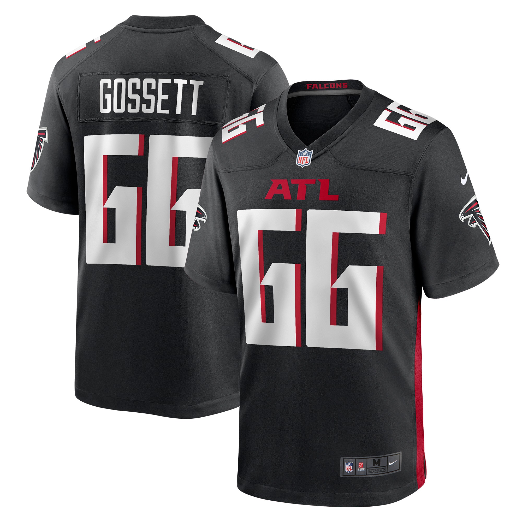 Colby Gossett Atlanta Falcons  Game Jersey - Black