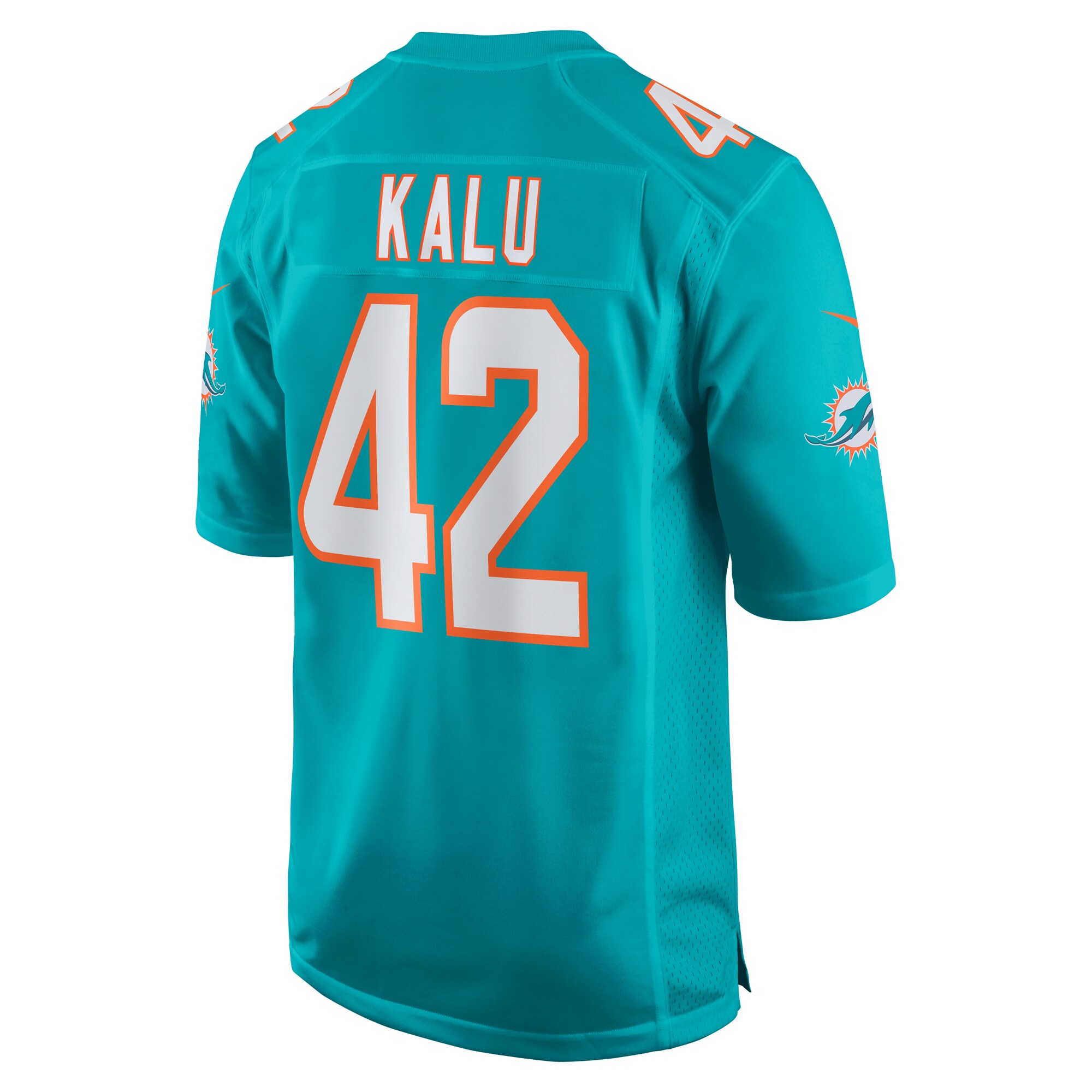 Joshua Kalu Miami Dolphins Team Game Jersey -  Aqua