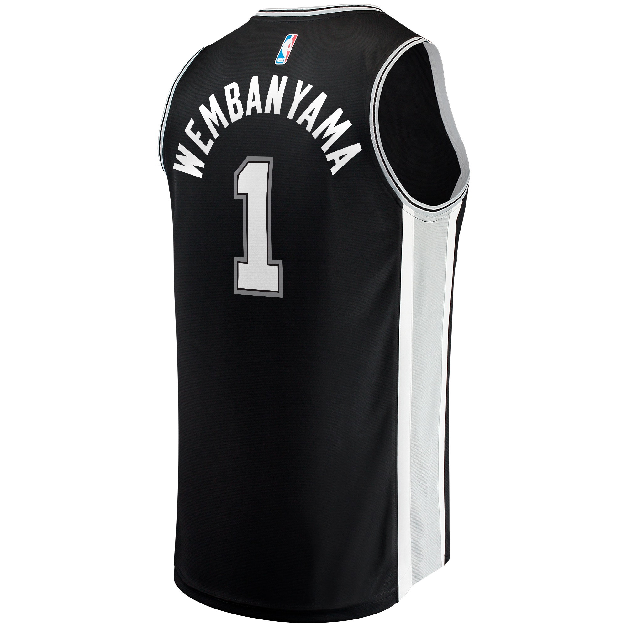Victor Wembanyama San Antonio Spurs  2023 NBA Draft First Round Pick Fast Break Replica Jersey - Icon Edition - Black