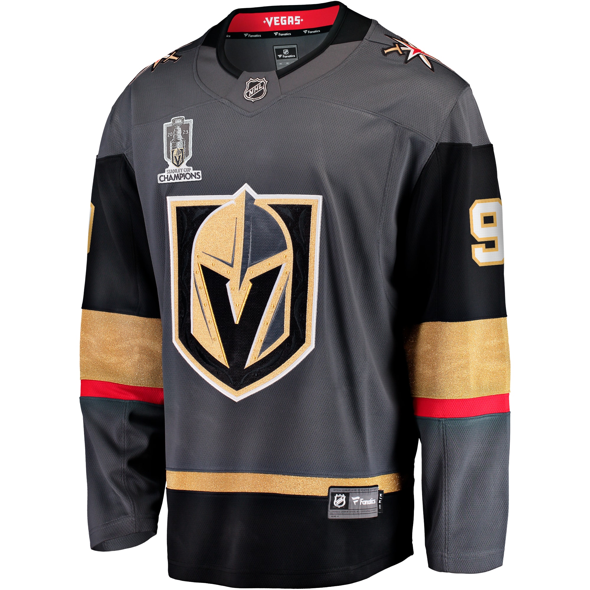 Jack Eichel Vegas Golden Knights 2023 Stanley Cup Champions Alternate Breakaway Player Jersey - Black