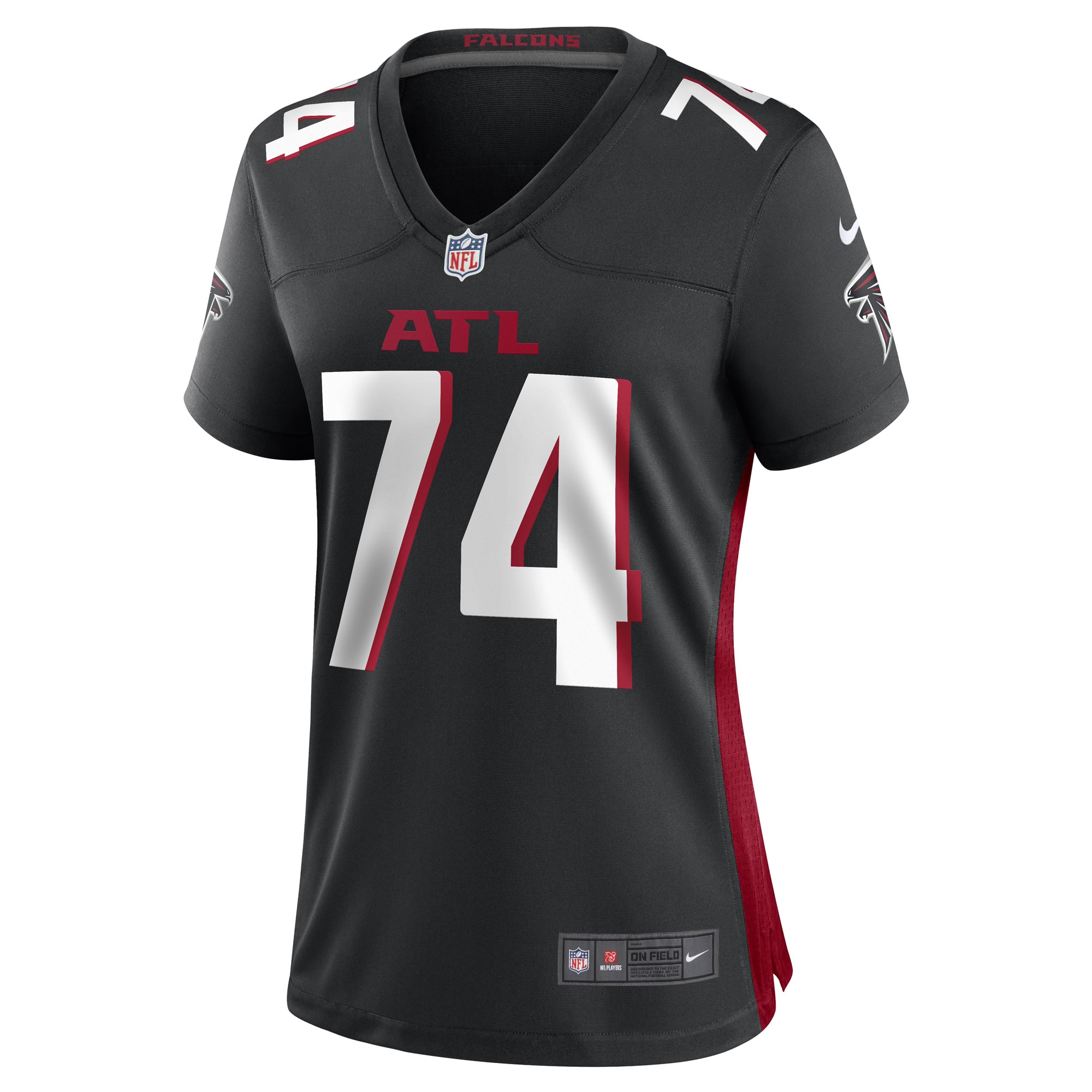 Germain Ifedi Atlanta Falcons  Women's Game Player Jersey - Black