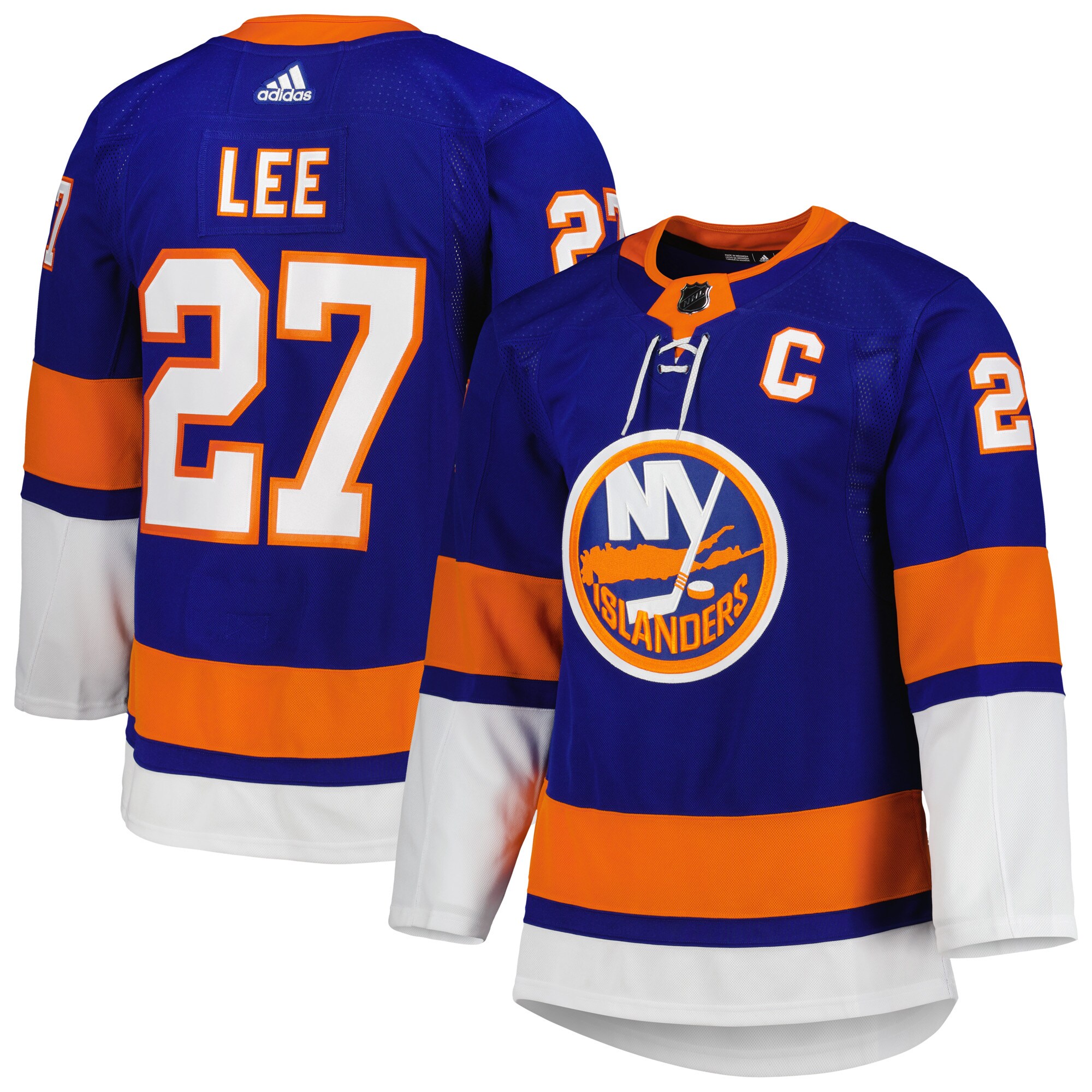 Anders Lee New York Islanders  Captain Patch Primegreen Authentic Pro Home Player Jersey - Royal