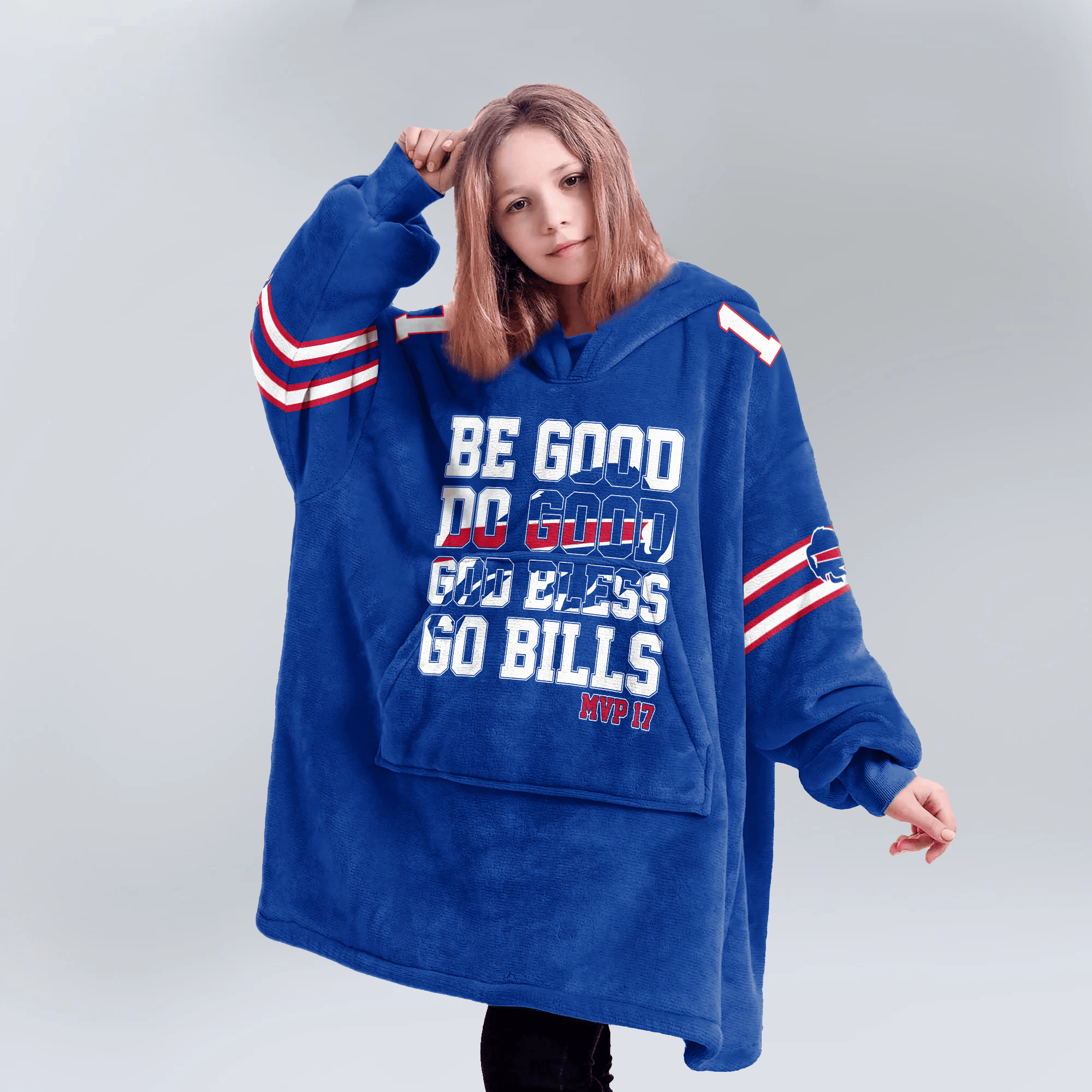 Buffalo Football Unisex Blanket Hoodie