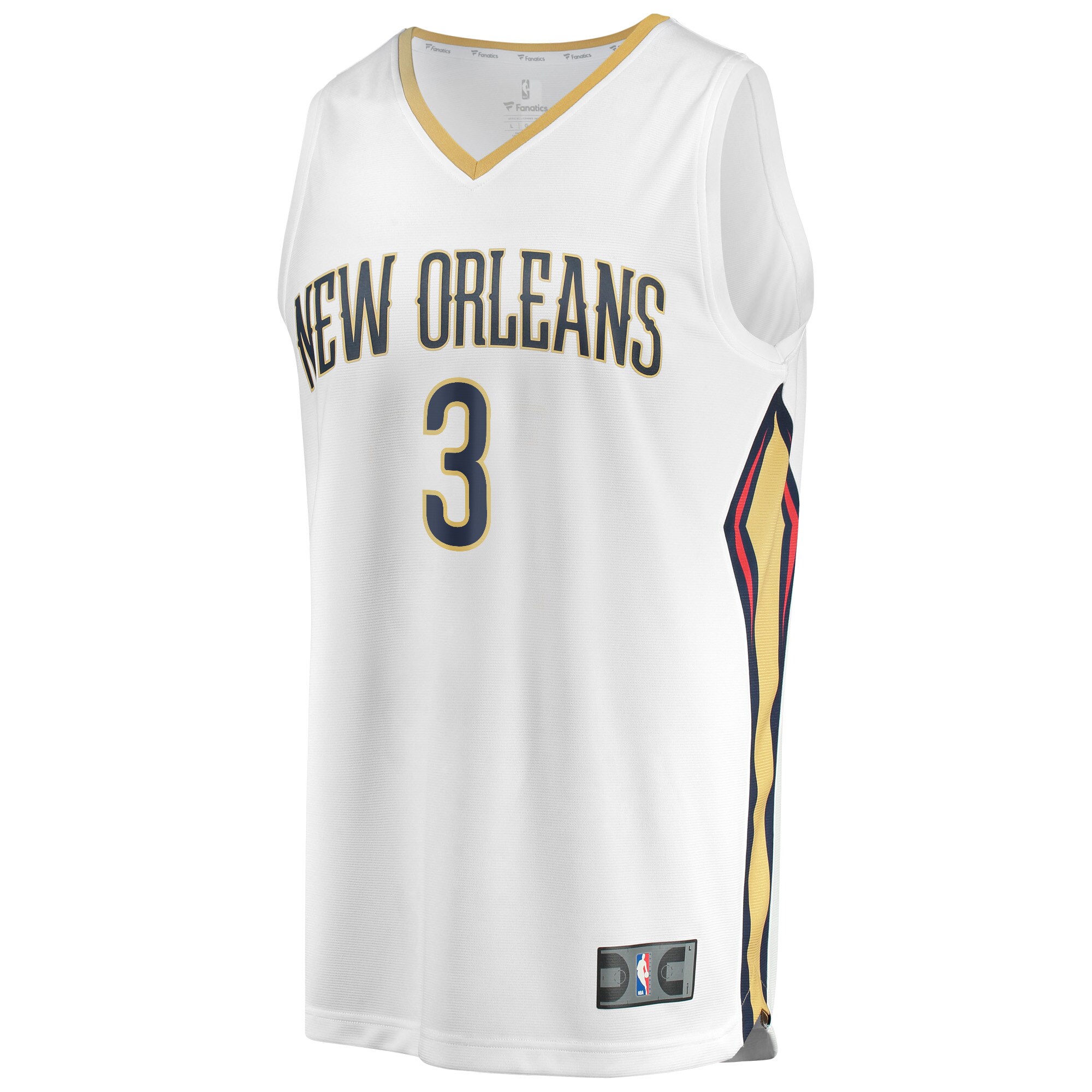 C.J. McCollum New Orleans Pelicans  Fast Break Replica Jersey - Association Edition - White
