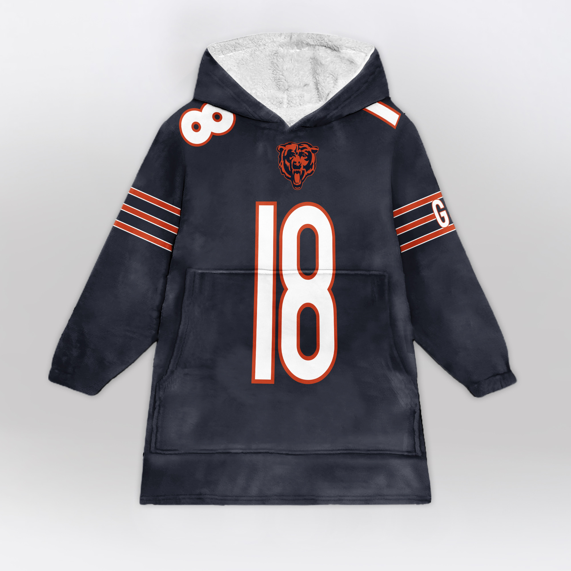Adult C.W 18 Chicago Football Unisex Blanket Hoodie