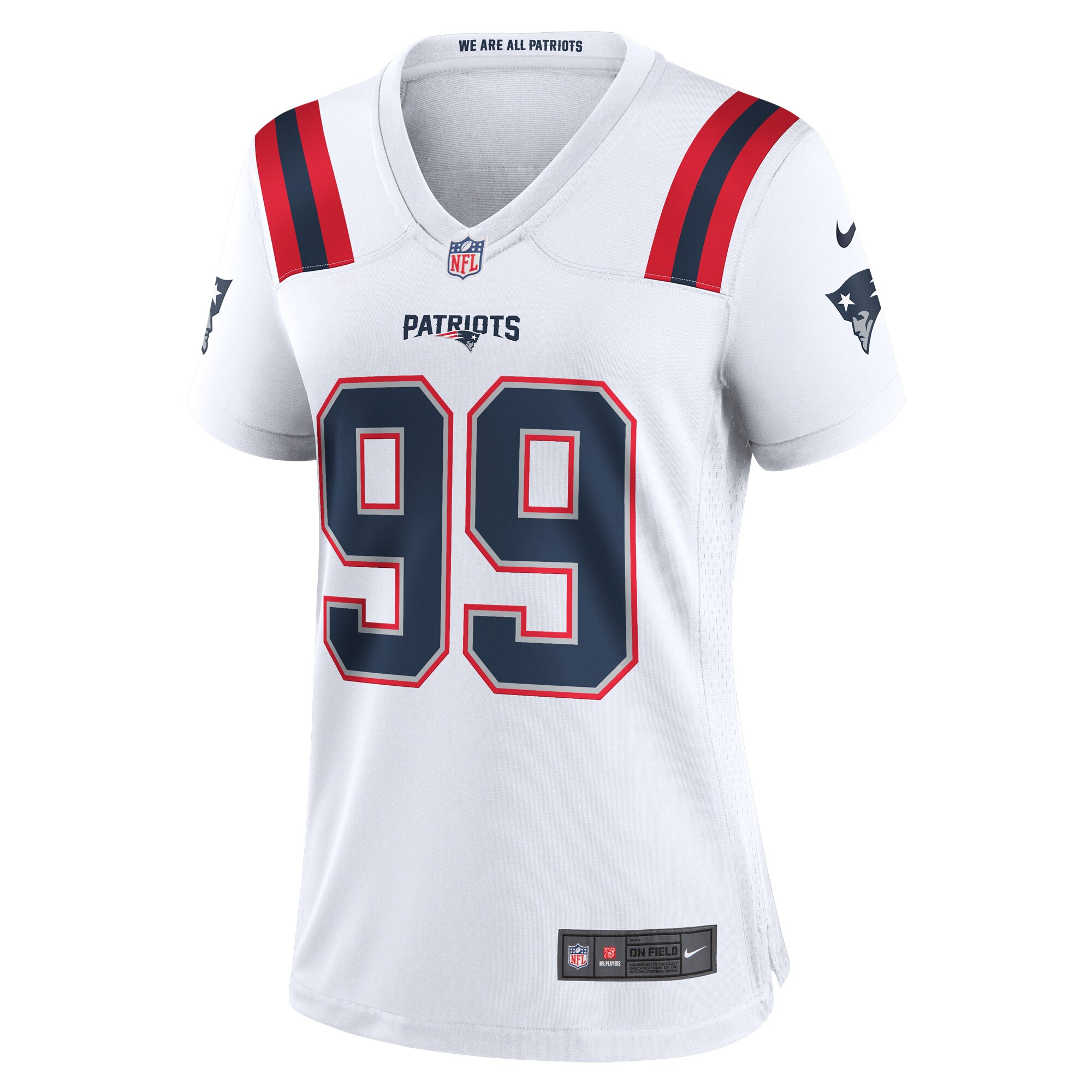 Keion White New England Patriots Women's Alternate Team Game Jersey - Red