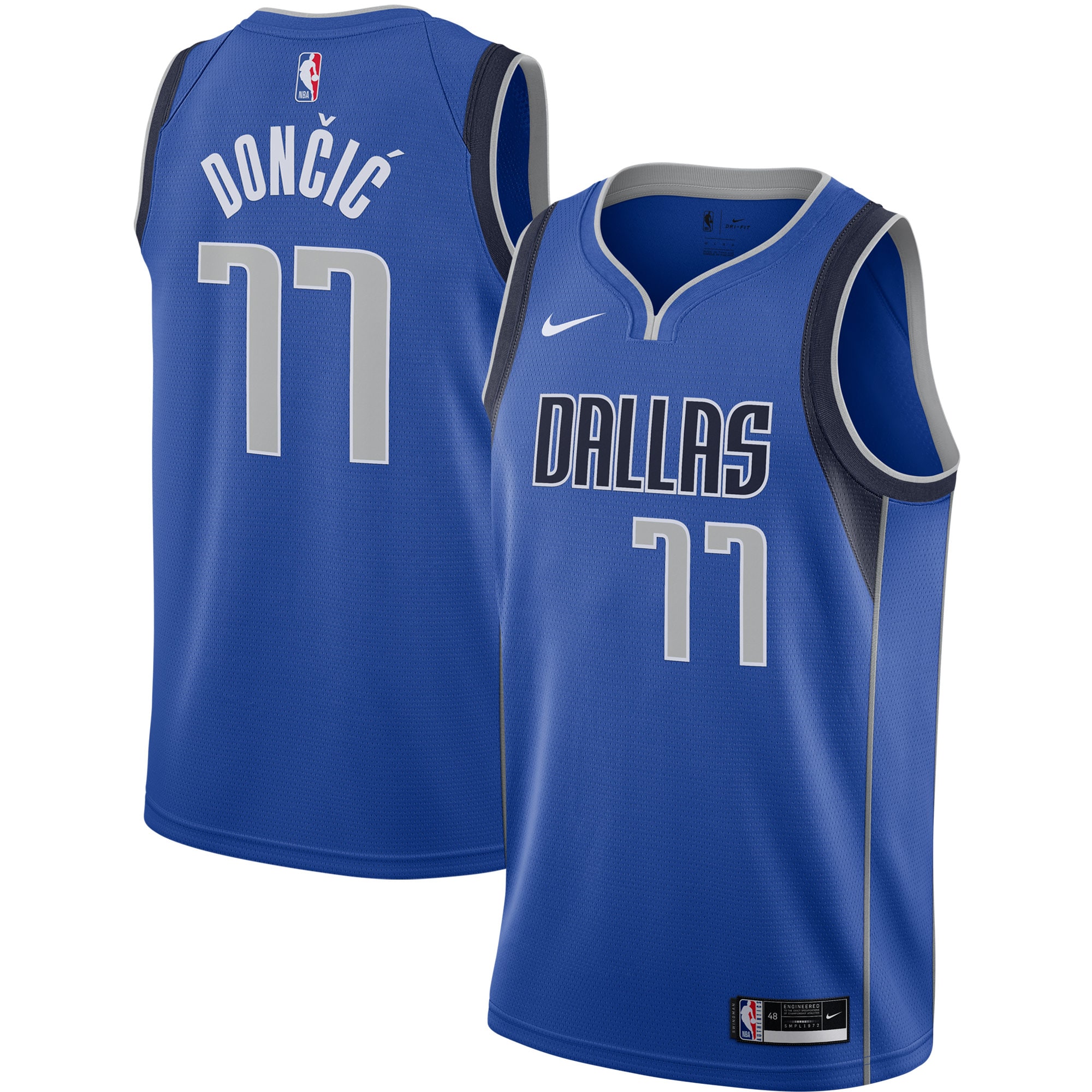 Luka Doncic Dallas Mavericks 2020/21 Swingman Jersey Royal - Icon Edition