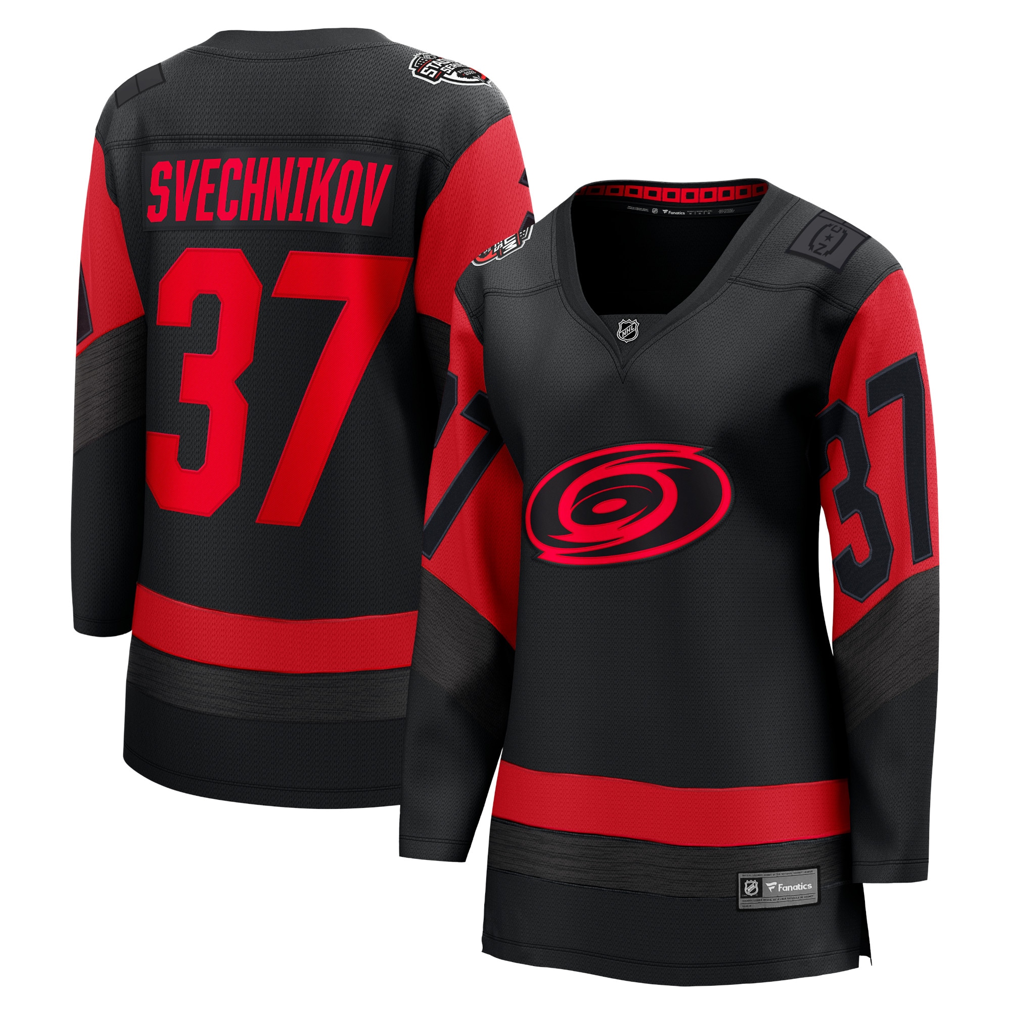 Andrei Svechnikov Carolina Hurricanes Women's 2023 NHL Stadium Series Breakaway Player Jersey - Black