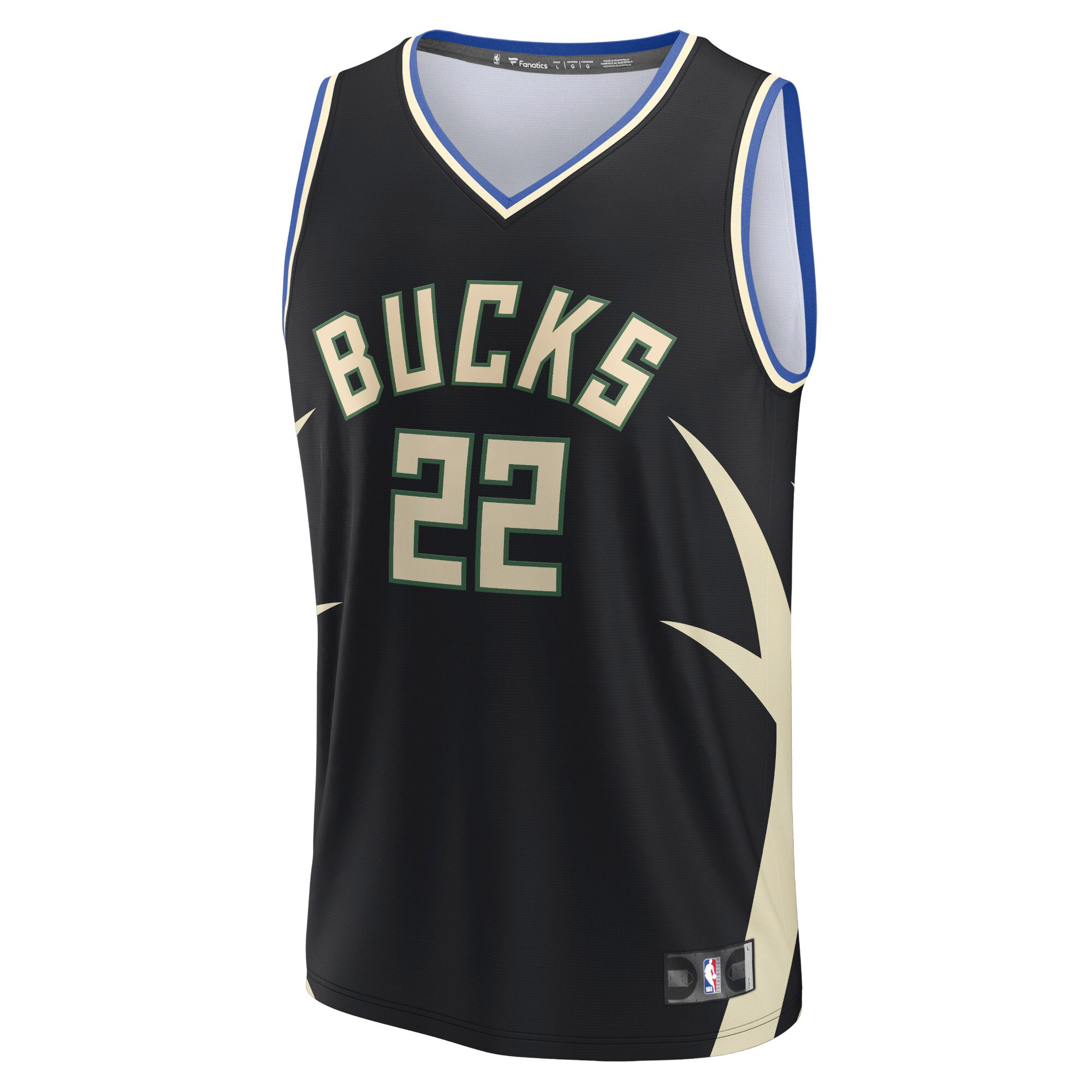 Khris Middleton Milwaukee Bucks  Youth Fast Break Player Jersey - Statement Edition - Black
