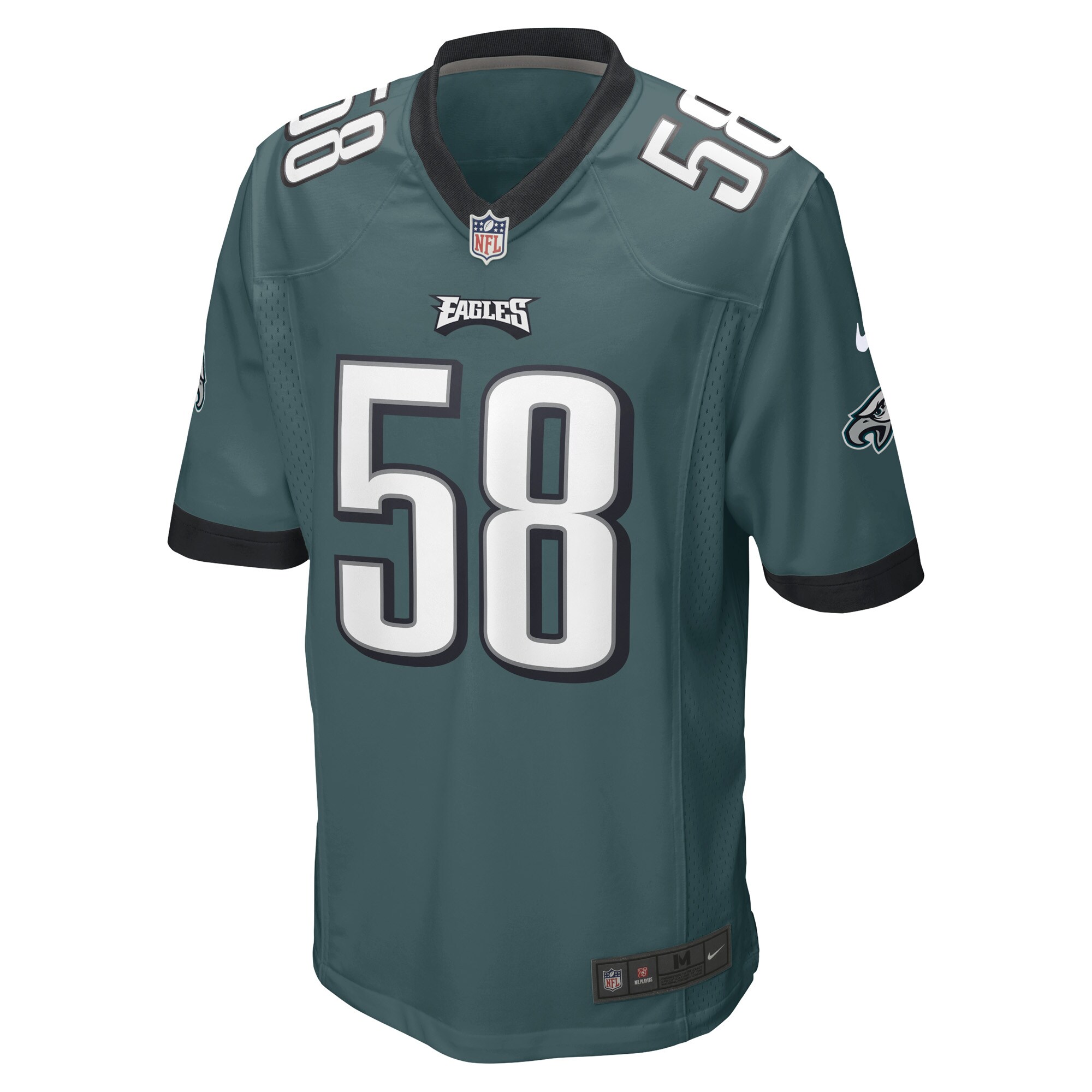 Kyron Johnson Philadelphia Eagles  Game Player Jersey - Midnight Green