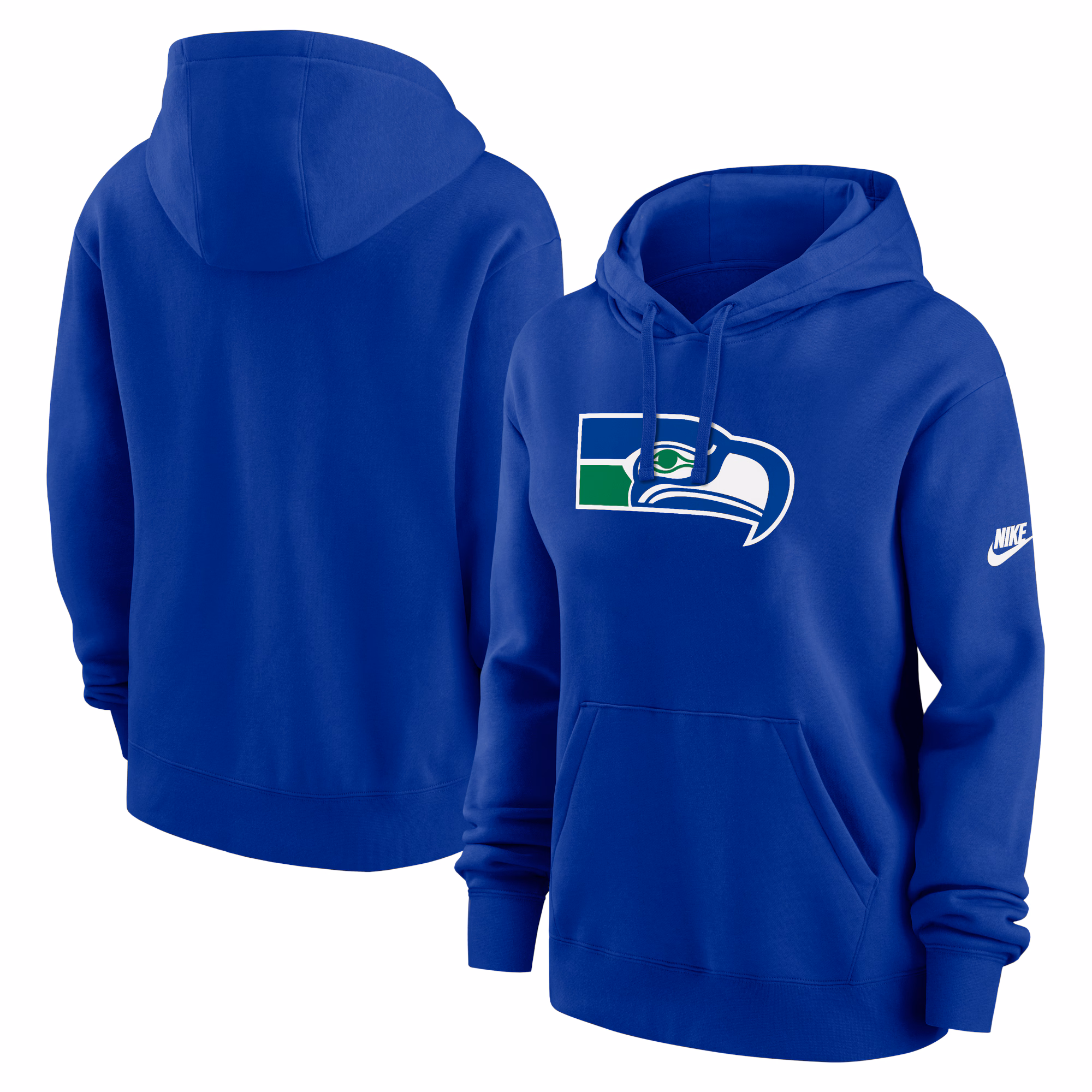 Seattle Seahawks Women's Club Fleece Pullover Hoodie - Royal