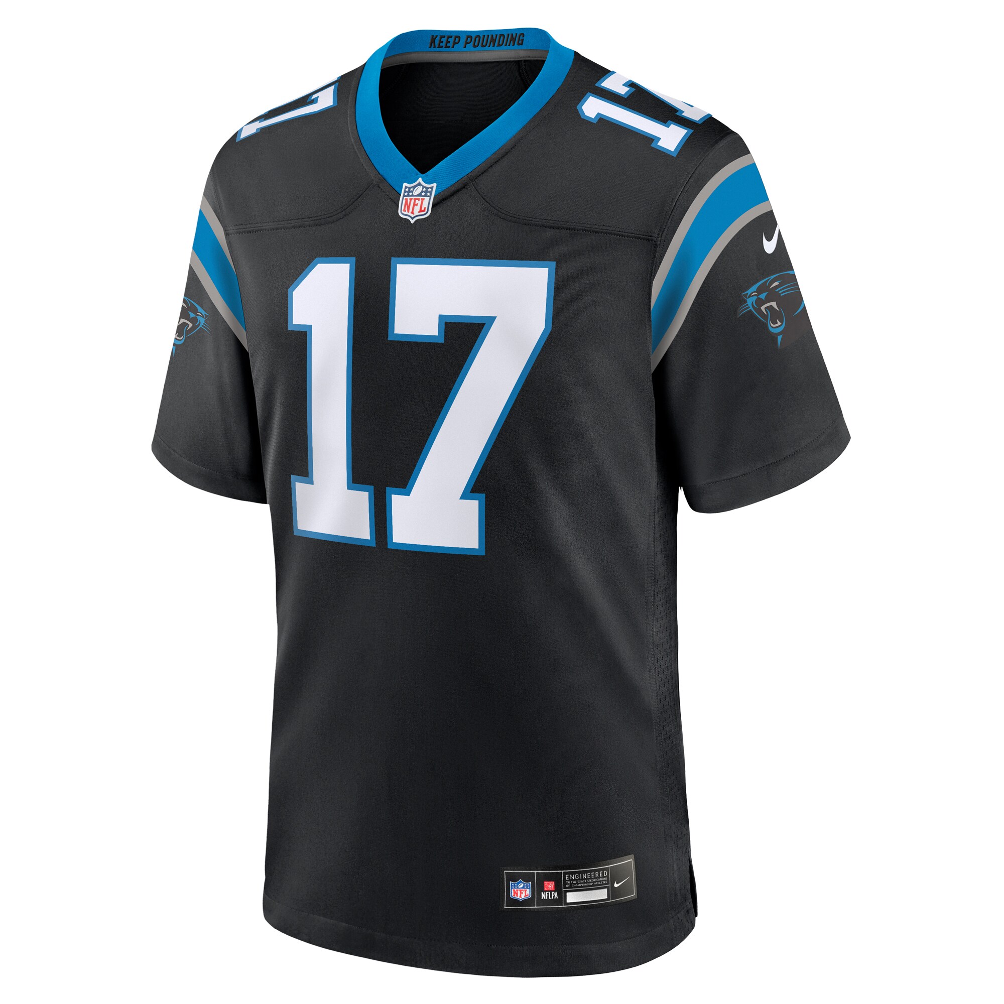 DJ Chark Jr. Carolina Panthers Game Jersey - Black
