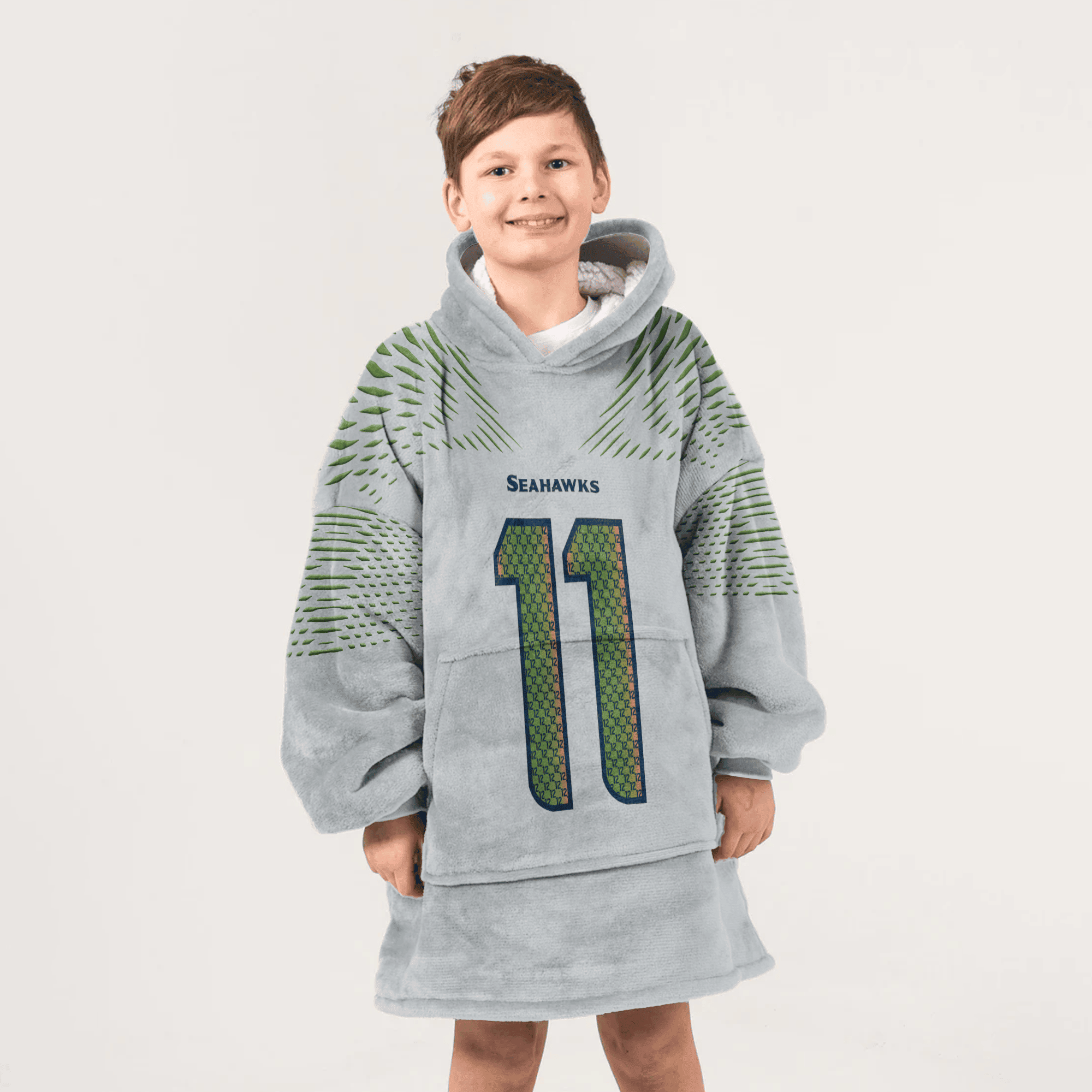 S.N 11 Seattle Football Unisex Blanket Hoodie