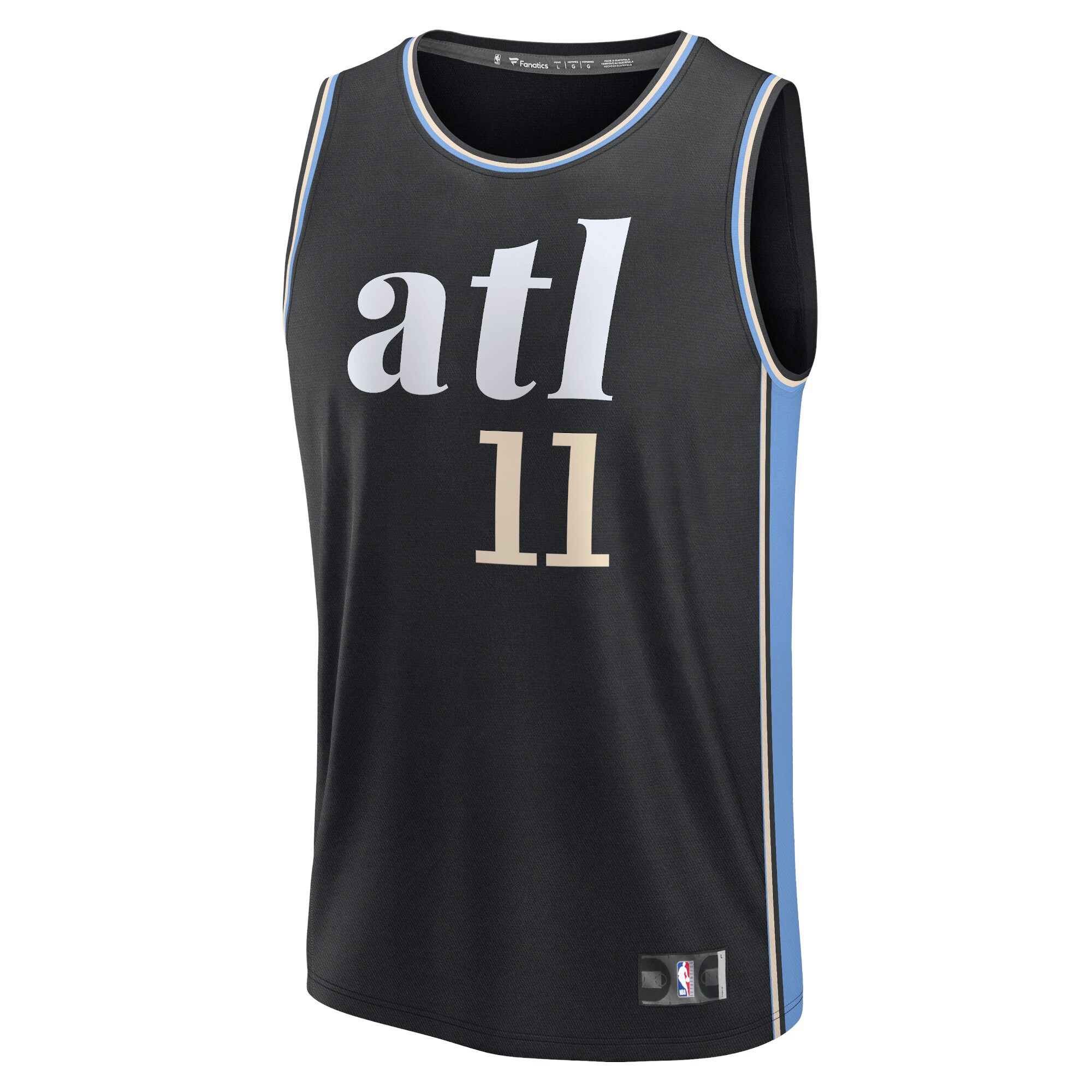 Youth Atlanta Hawks Trae Young  Black 2023/24 Fast Break Jersey - City Edition