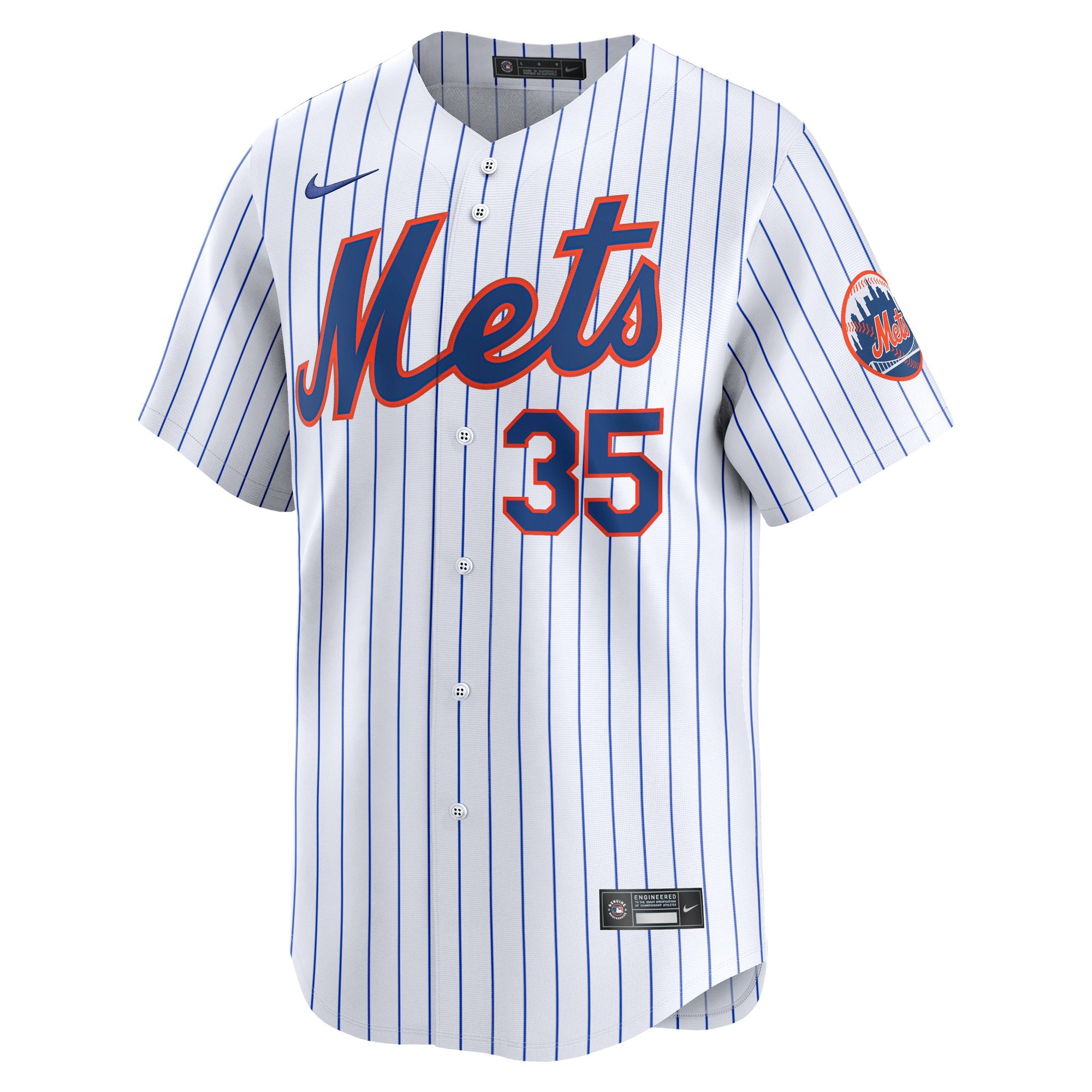 Men's New York Mets Adrian Houser  White Home Limited Player Jersey