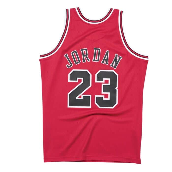 Authentic Michael  Chicago Bulls Road Finals 1997-98 Jersey