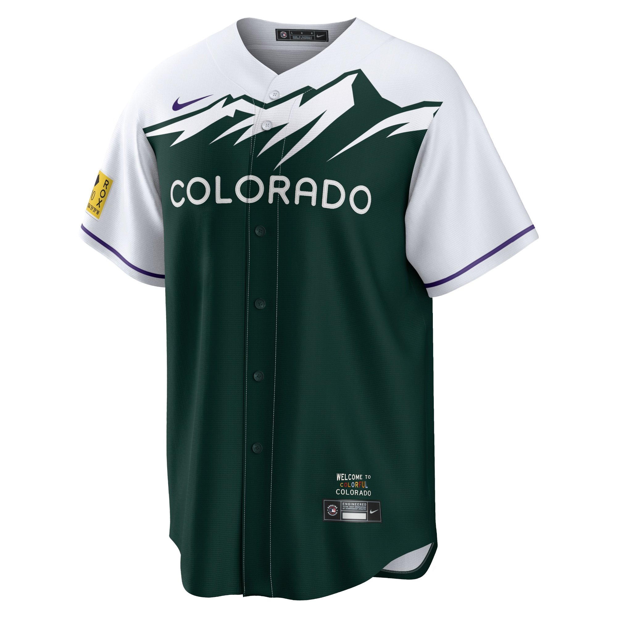 Men's Colorado Rockies Kris Bryant  White/Forest Green City Connect Replica Player Jersey