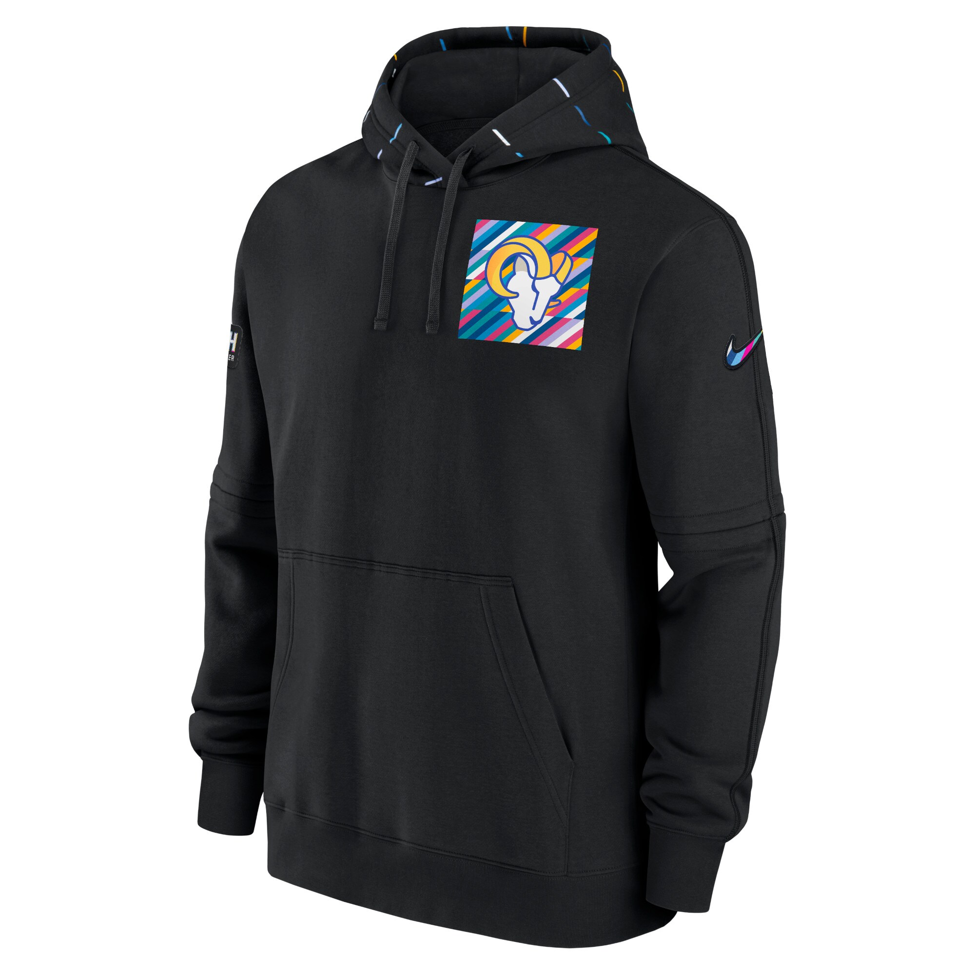 Los Angeles Rams  2023  Crucial Catch Club Pullover Hoodie - Black